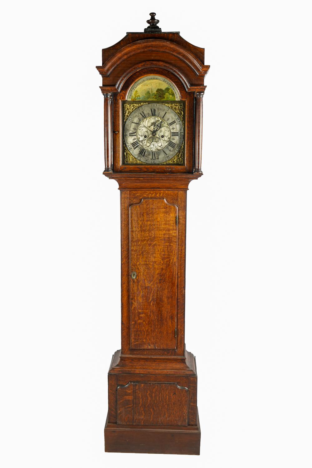 GEORGIAN STYLE OAK TALL CASE CLOCKwith 33764f