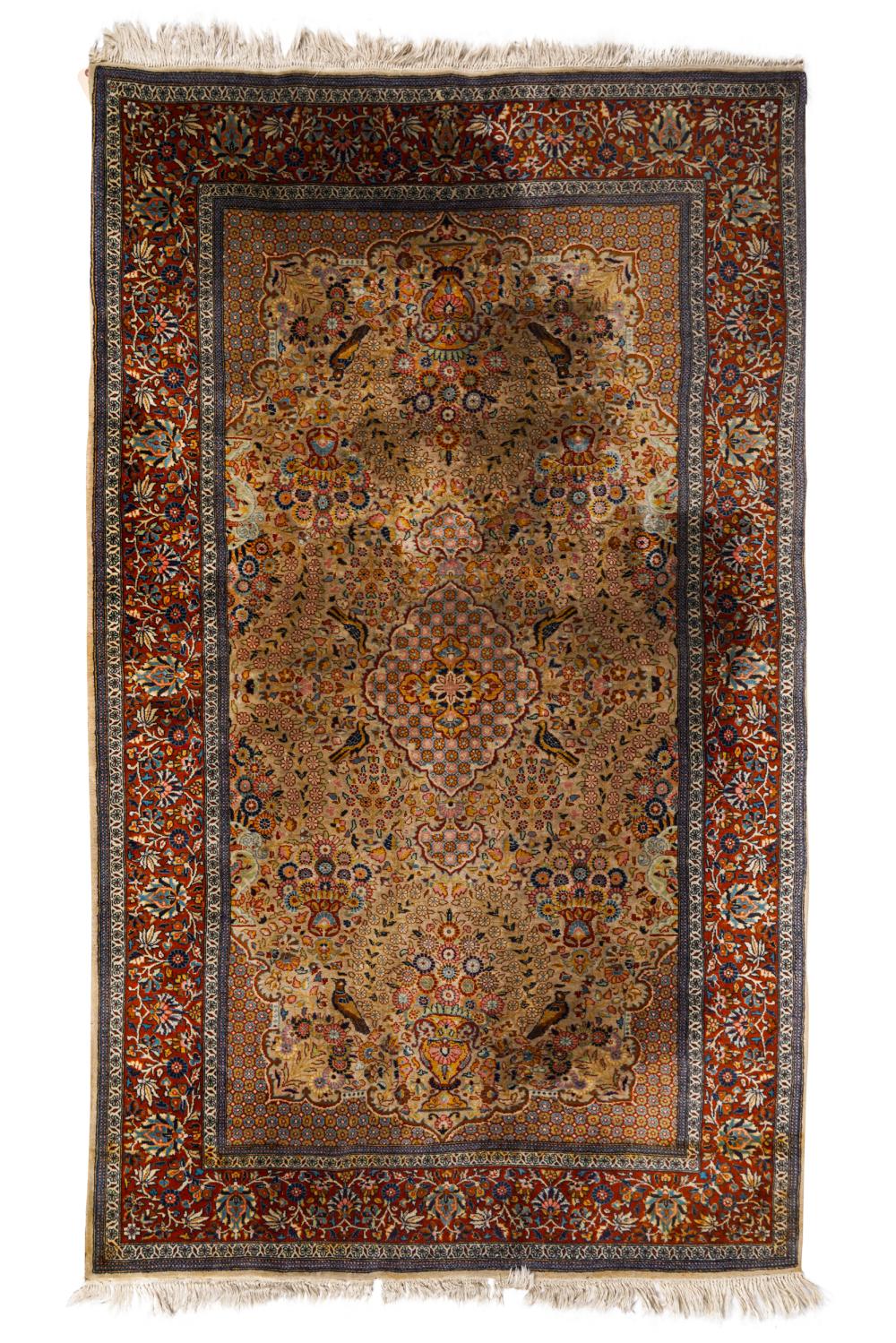 INDO PERSIAN THROW RUGdepicting 337661