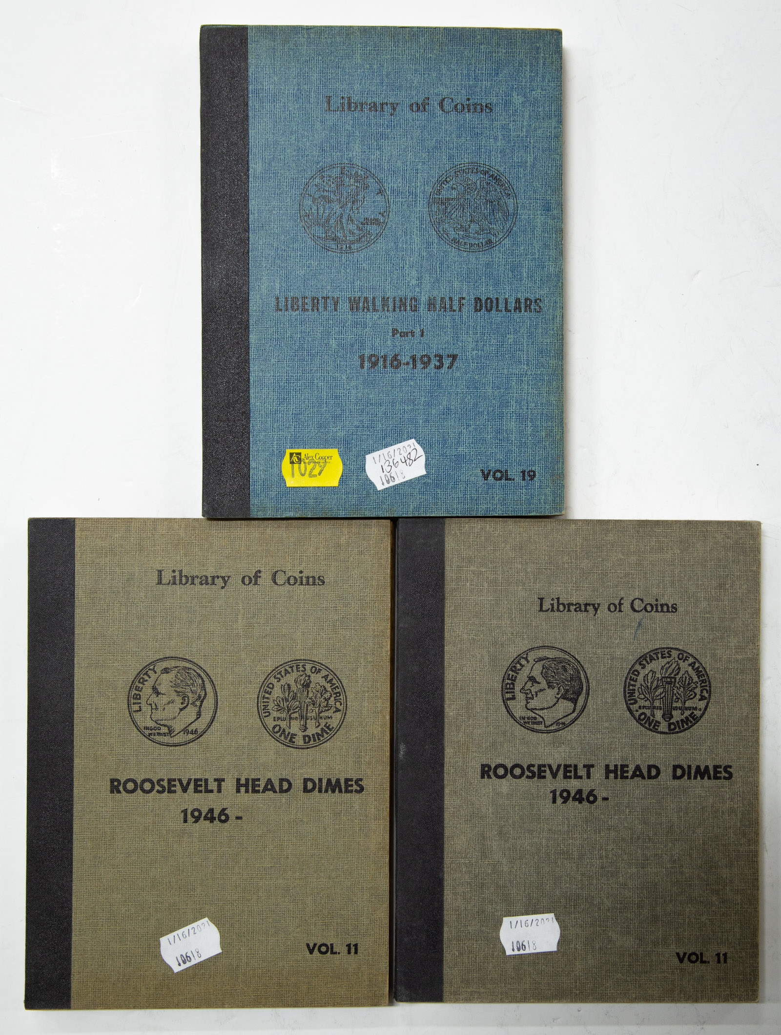 THREE SETS WITH SILVER IN LIBRARY