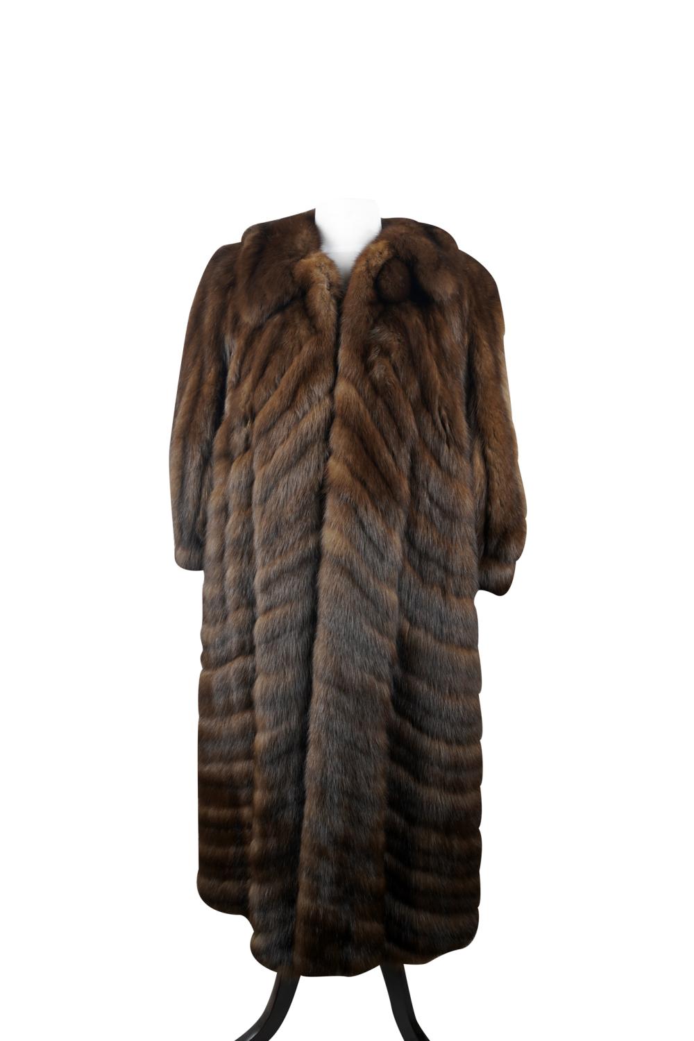 SORBARA BROWN LONG FUR COATCondition: