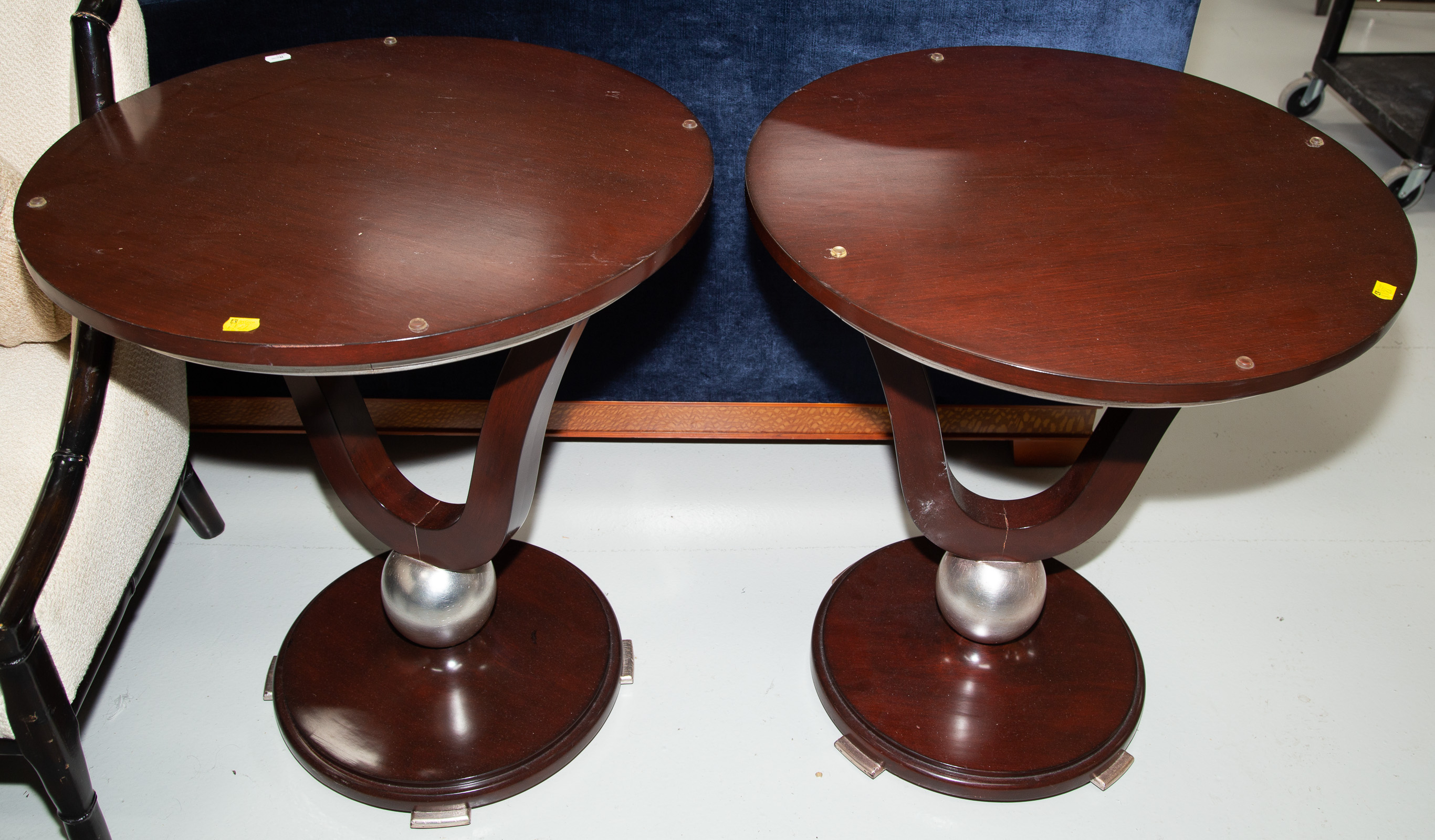 A PAIR OF ART DECO STYLE MAHOGANY 337731