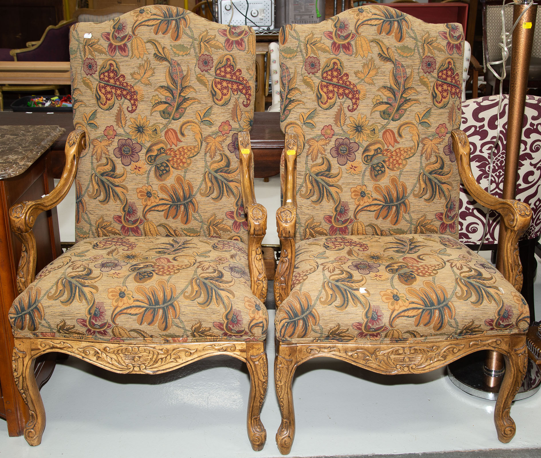 A PAIR OF FRENCH PROVINCIAL CARVED