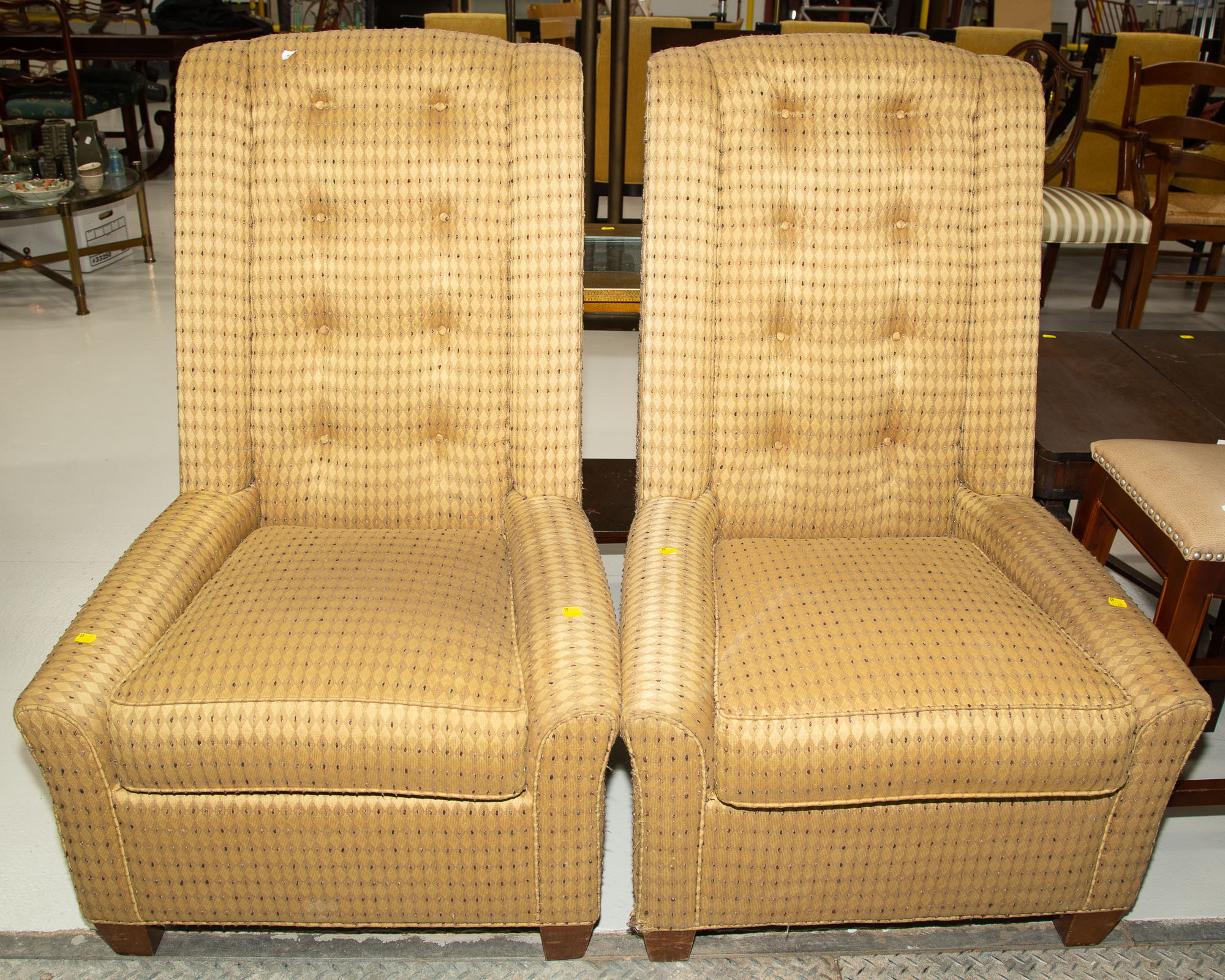 A PAIR OF THOMASVILLE HIGH BACK