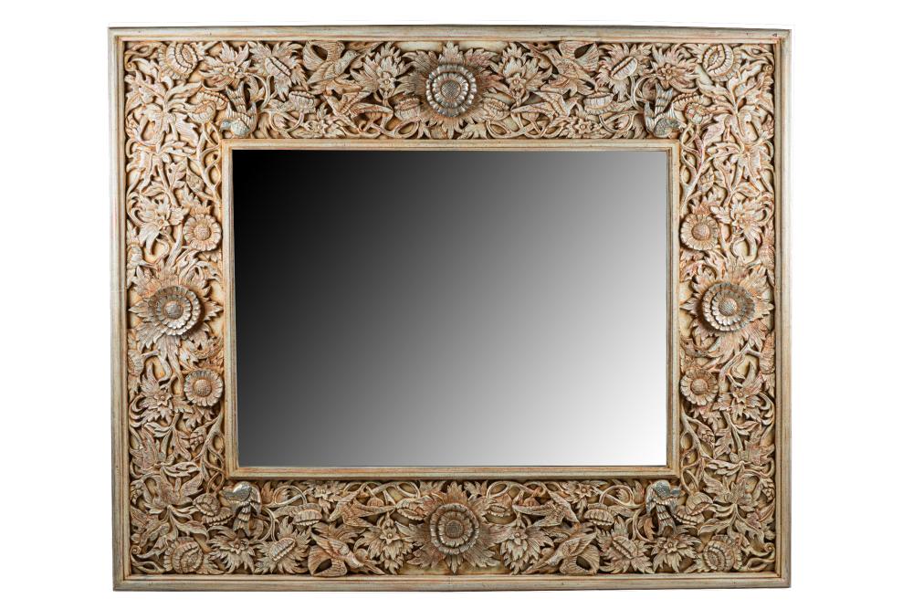 CONTEMPORARY CARVED PAINTED MIRRORthe 337751
