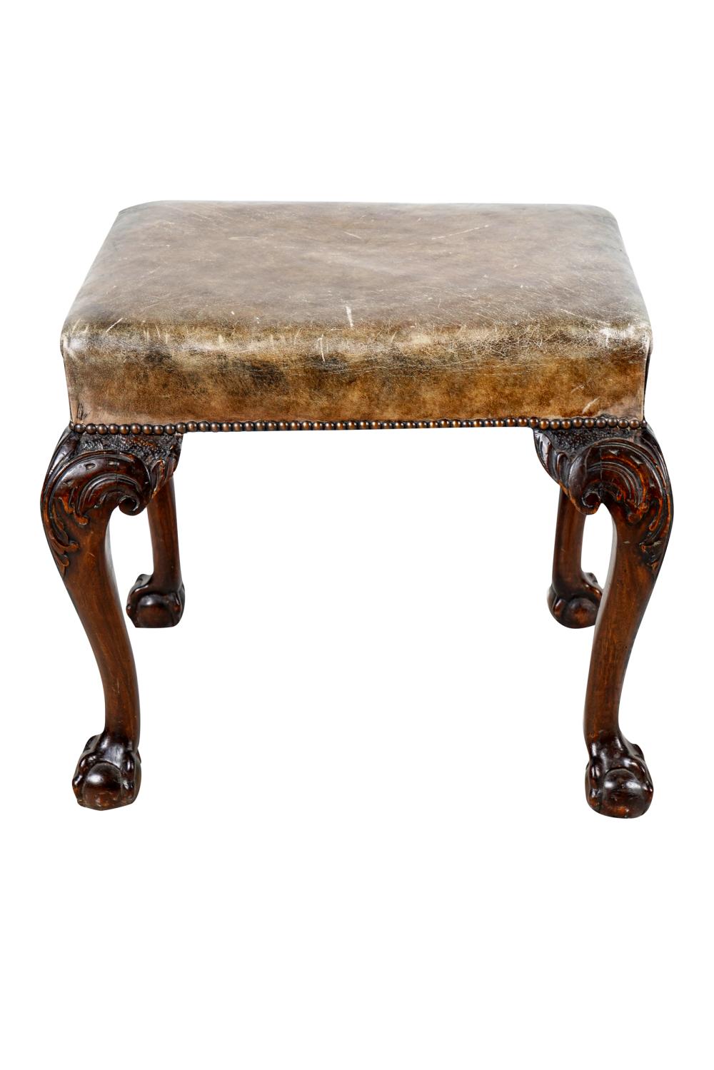 CHIIPPENDALE STYLE MAHOGANY BENCHwith 337778
