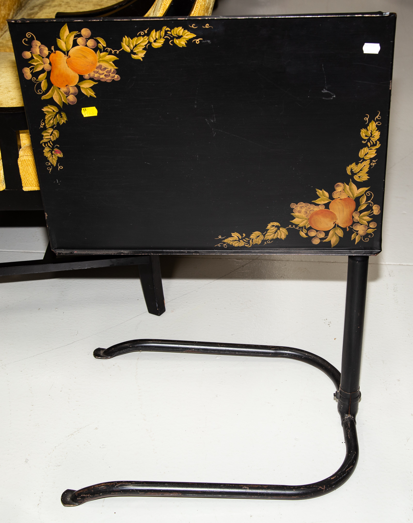 STENCIL DECORATED SICK-BED TABLE