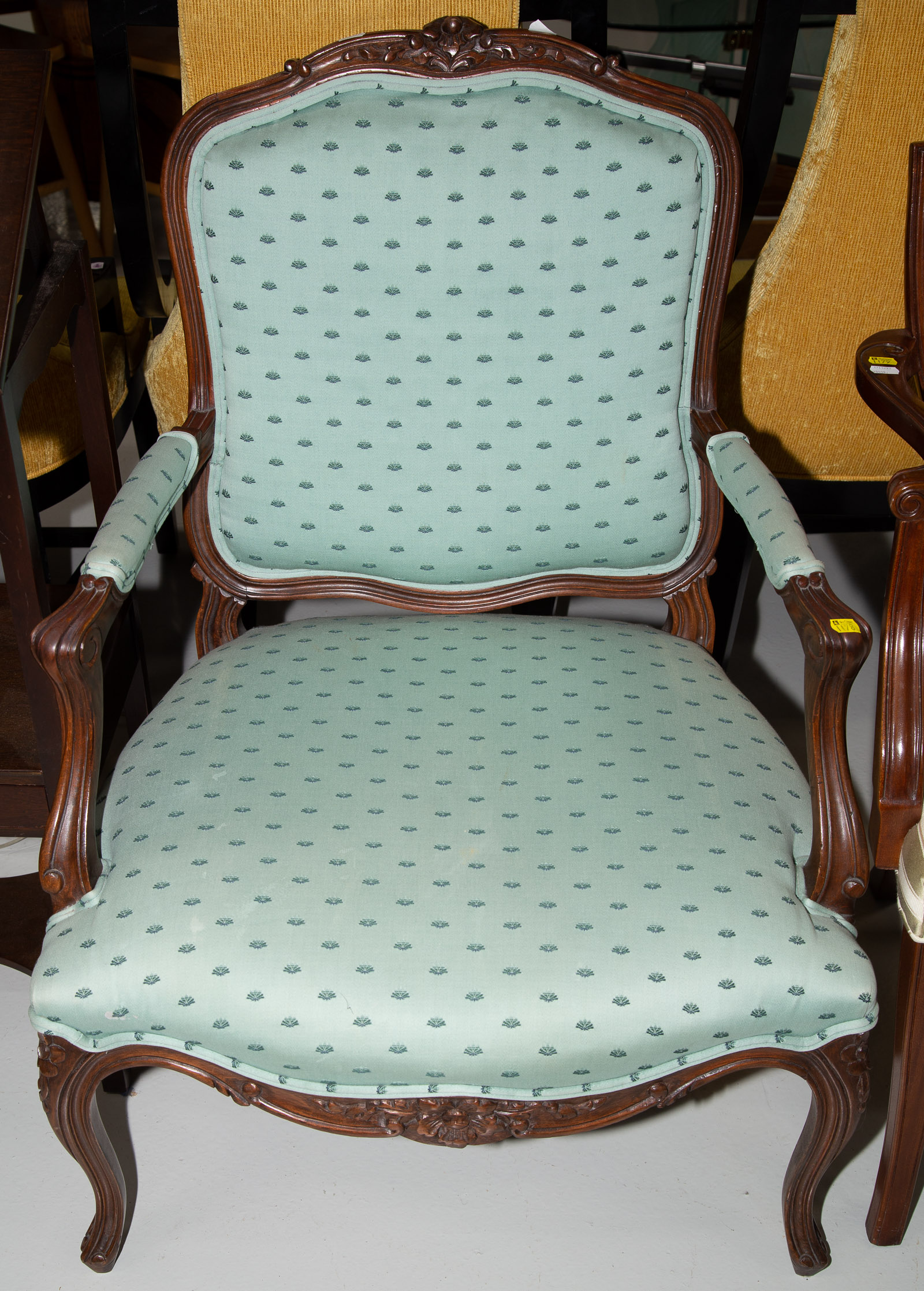 LOUIS XV STYLE ARM CHAIR OR FAUTEUIL