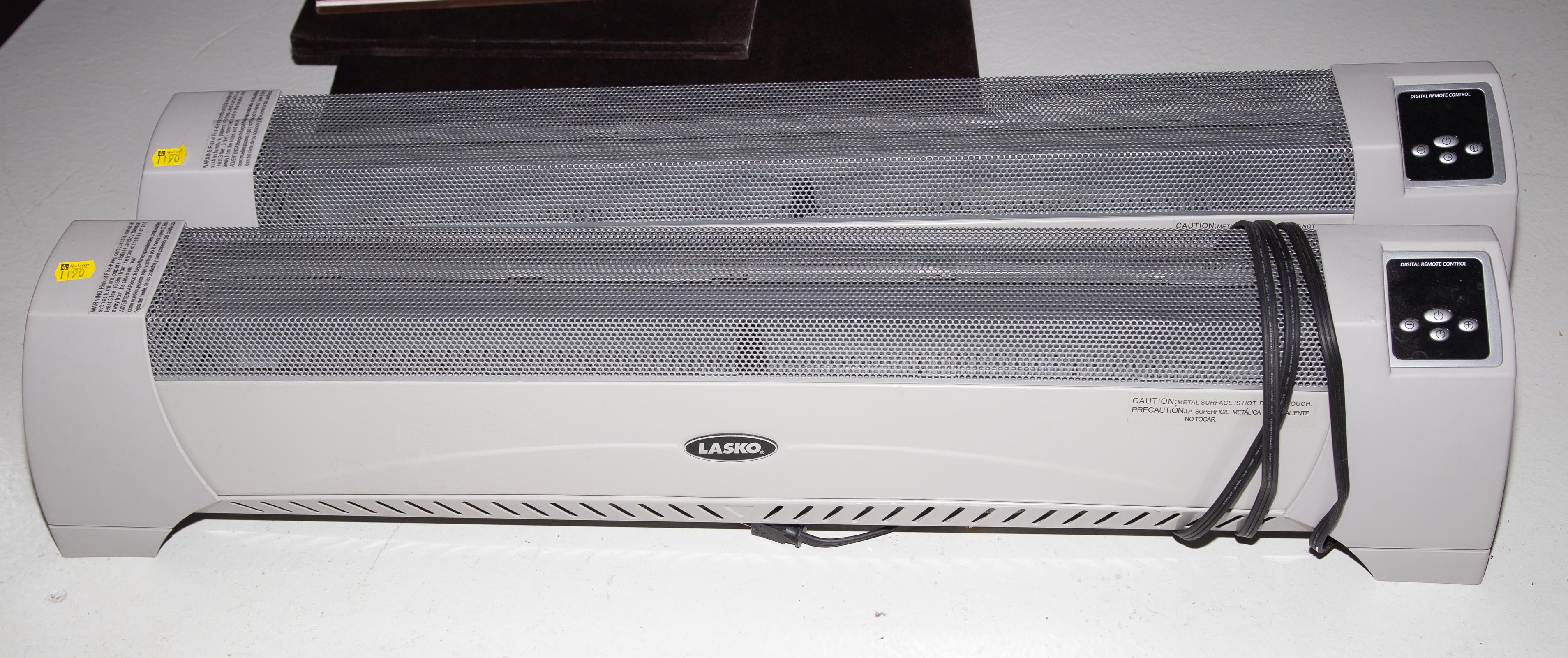 A PAIR OF LASKO SPACE HEATERS  3377aa