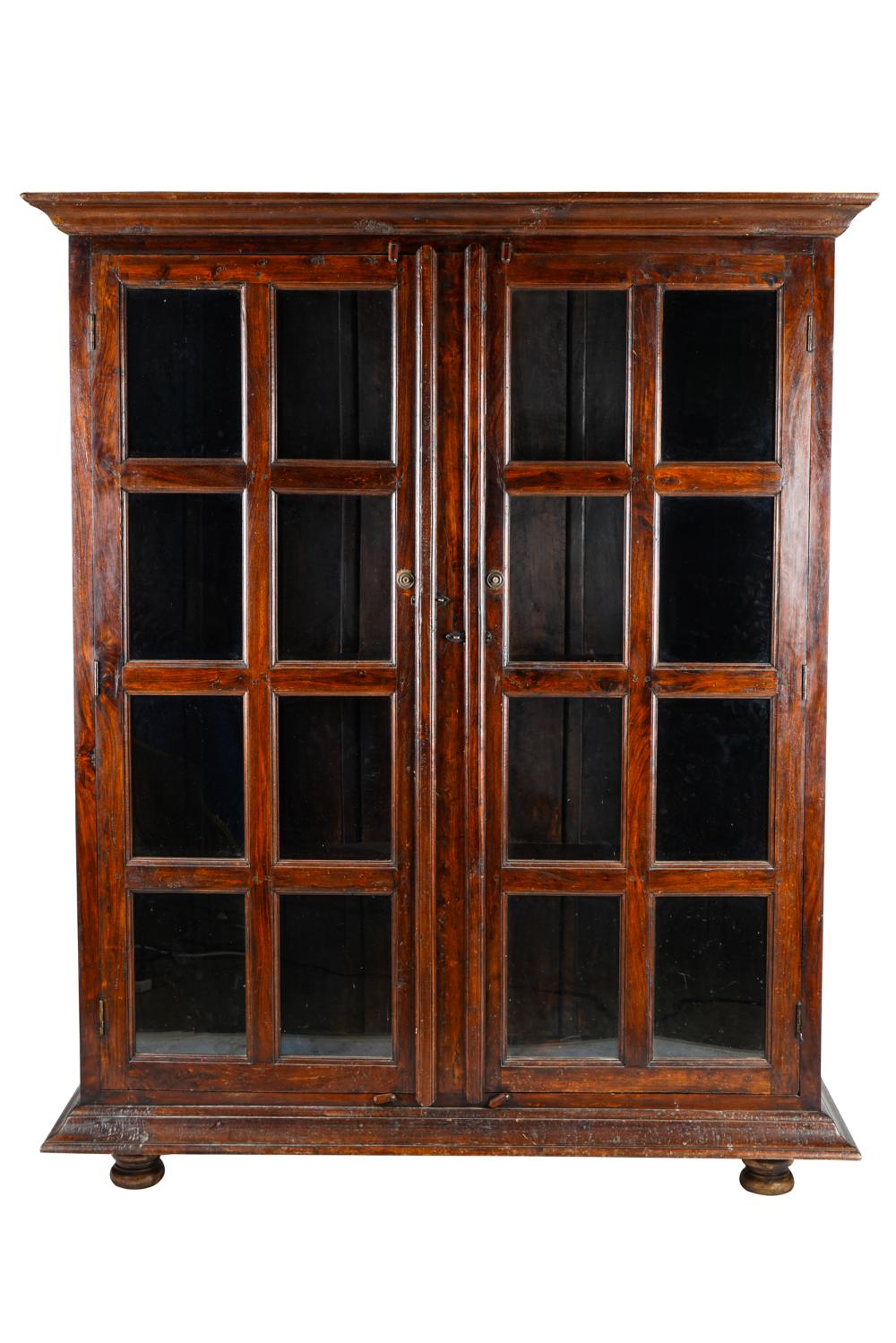 GLASS FRONT BOOKCASEthe hinged,