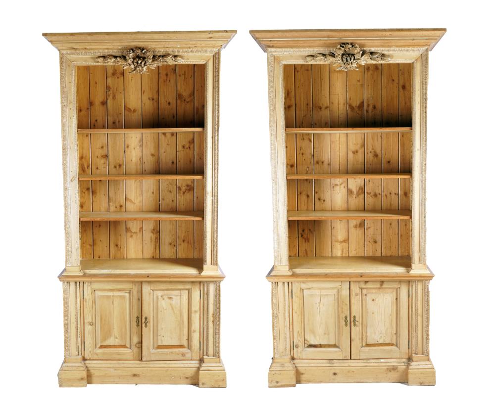 PAIR OF NEOCLASSICAL STYLE PINE