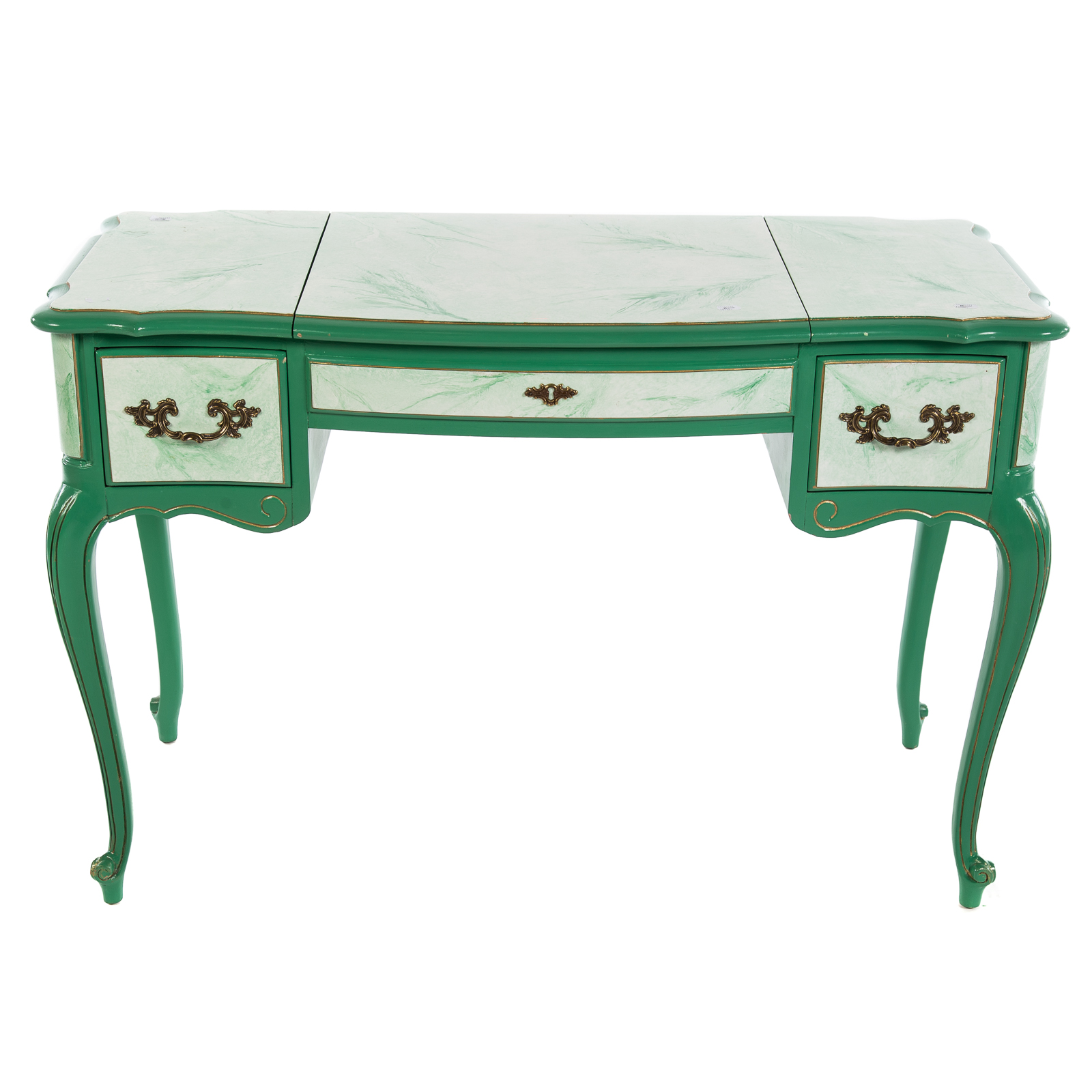 LOUIS XV STYLE PAINTED FLIP TOP 3377e6