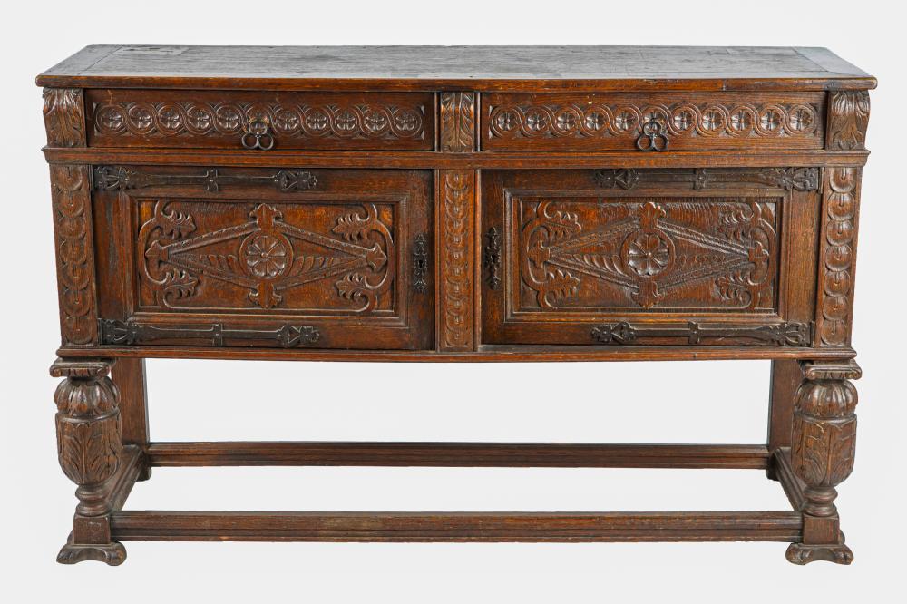 RENAISSANCE REVIVAL CARVED OAK