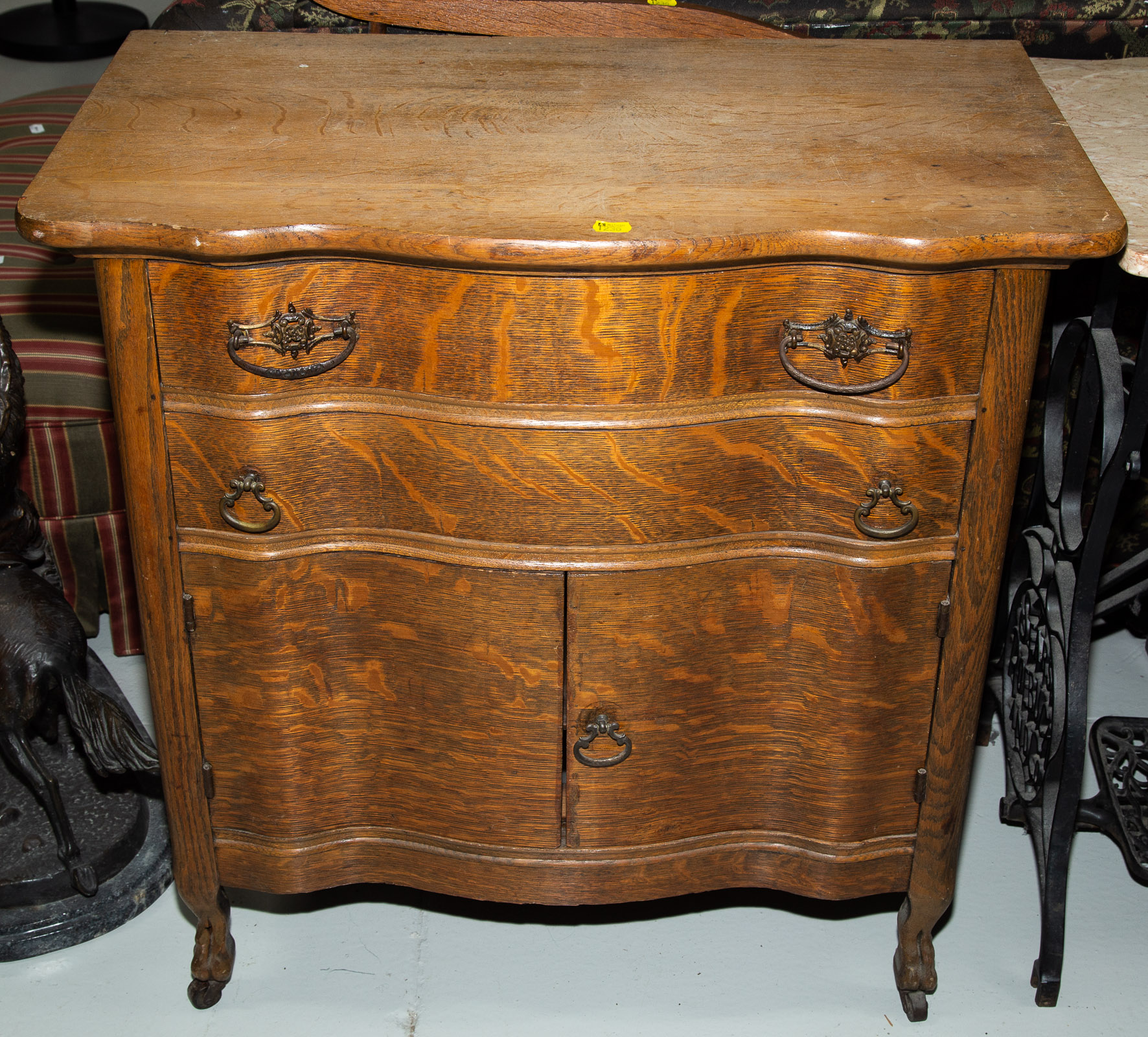 TURN OF THE CENTURY OAK WASH STAND