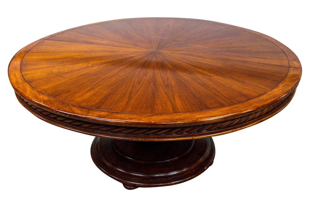 WALNUT PEDESTAL DINING TABLEsecond