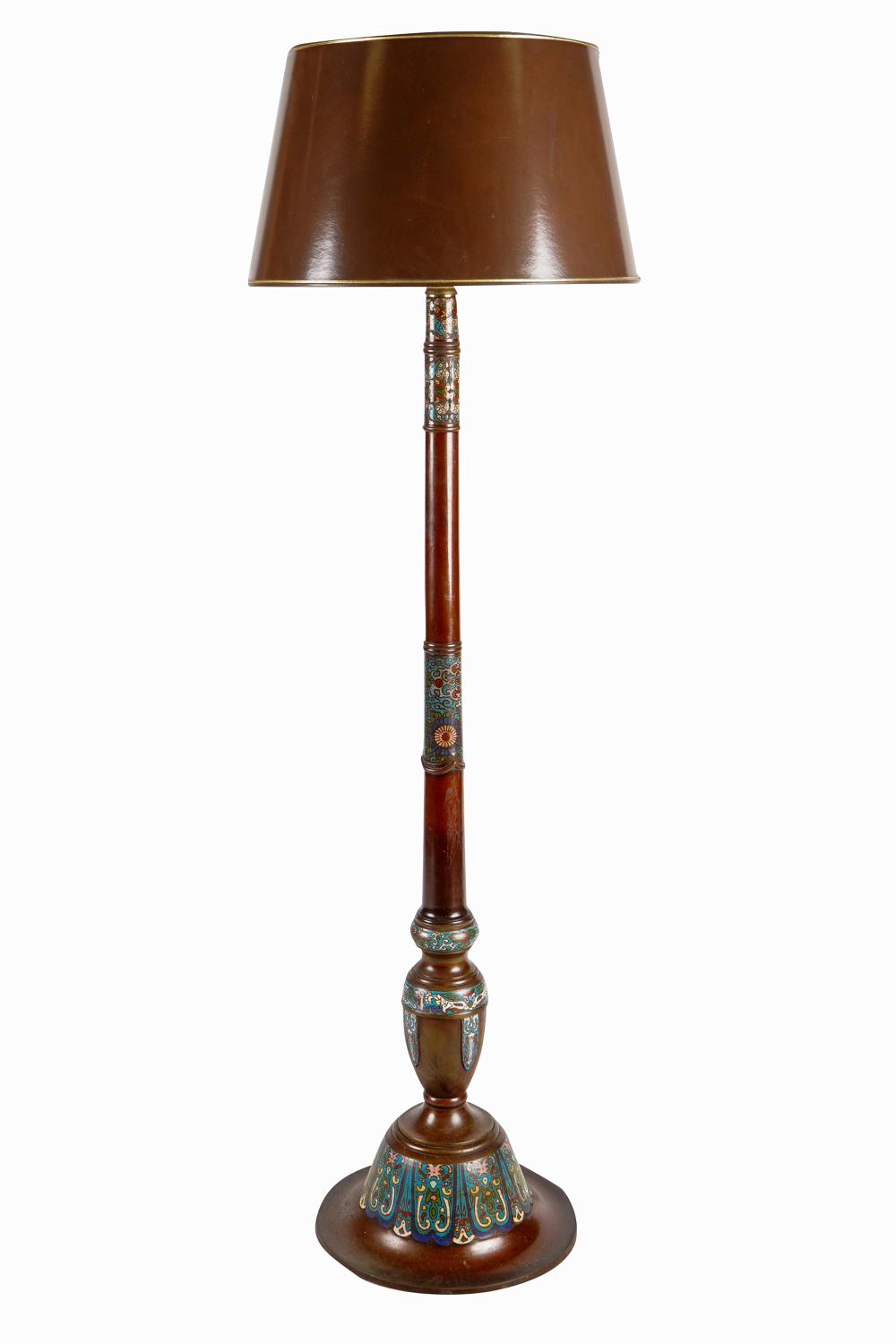 CHAMPLEVE TORCHIERE FLOOR LAMPwith 337844