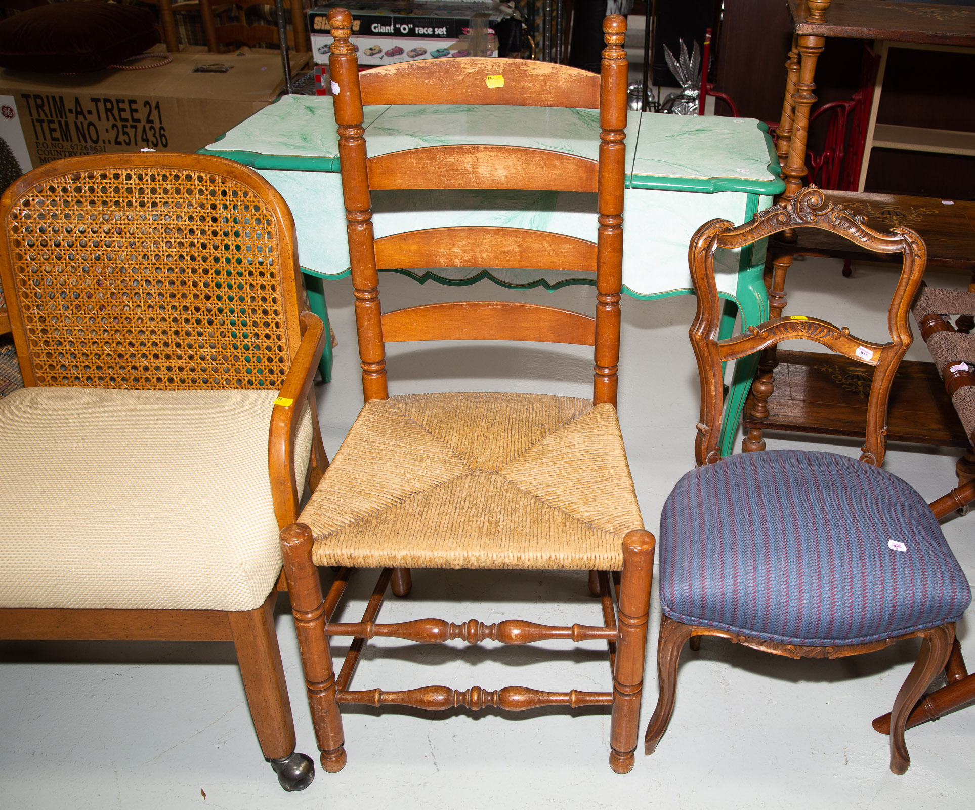 GROUP OF SIX ASSORTED CHAIRS Comprising 337853