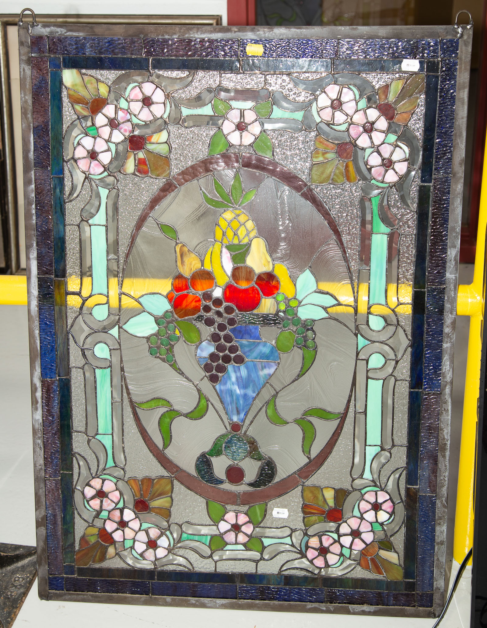 MODERN HANGING STAINED GLASS PANEL 337885