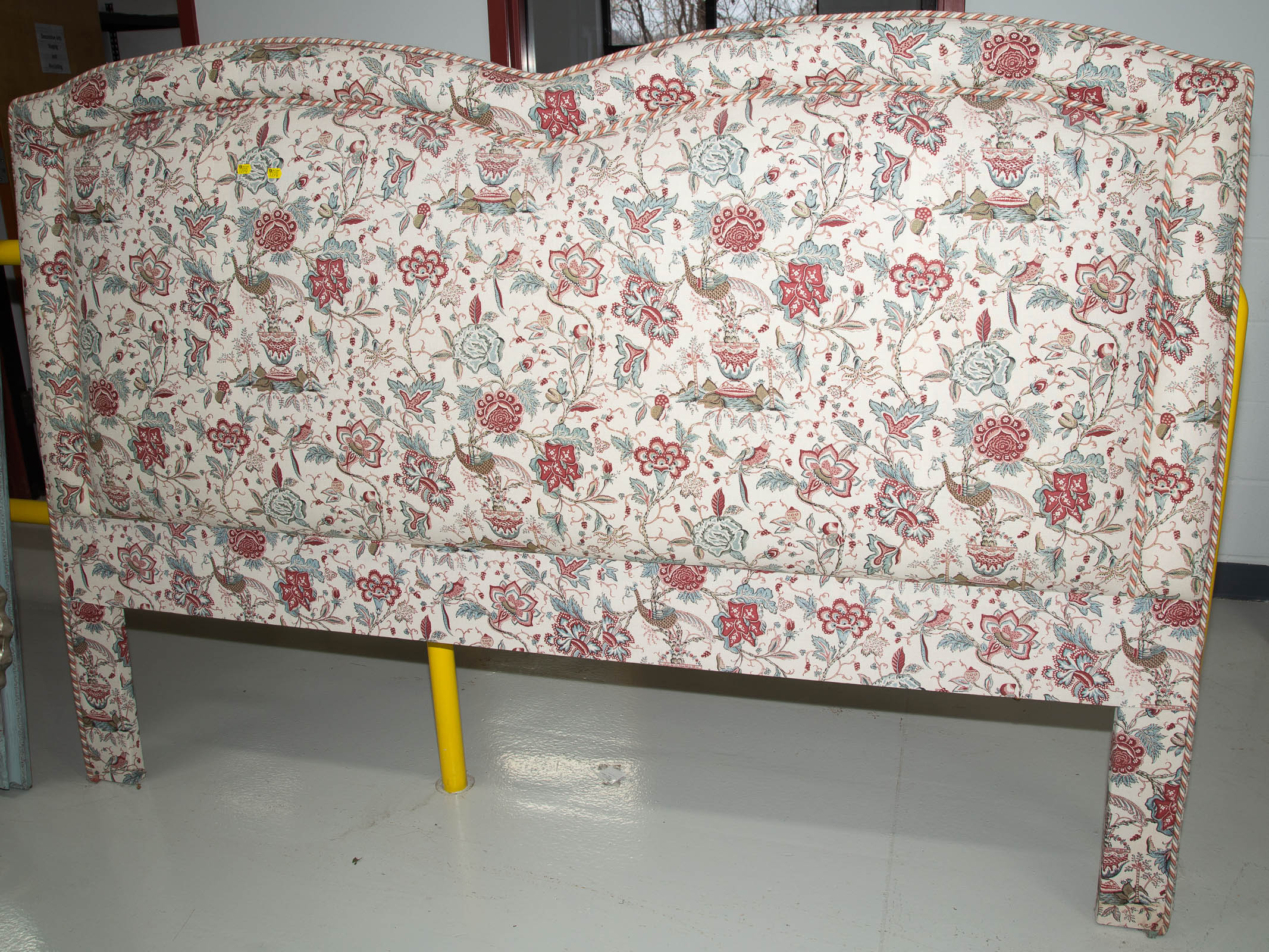FLORAL UPHOLSTERED HEAD BOARD Approximately
