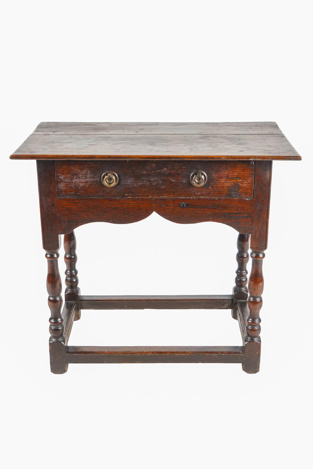 ENGLISH JOINED OAK TABLEwith single 3378d1