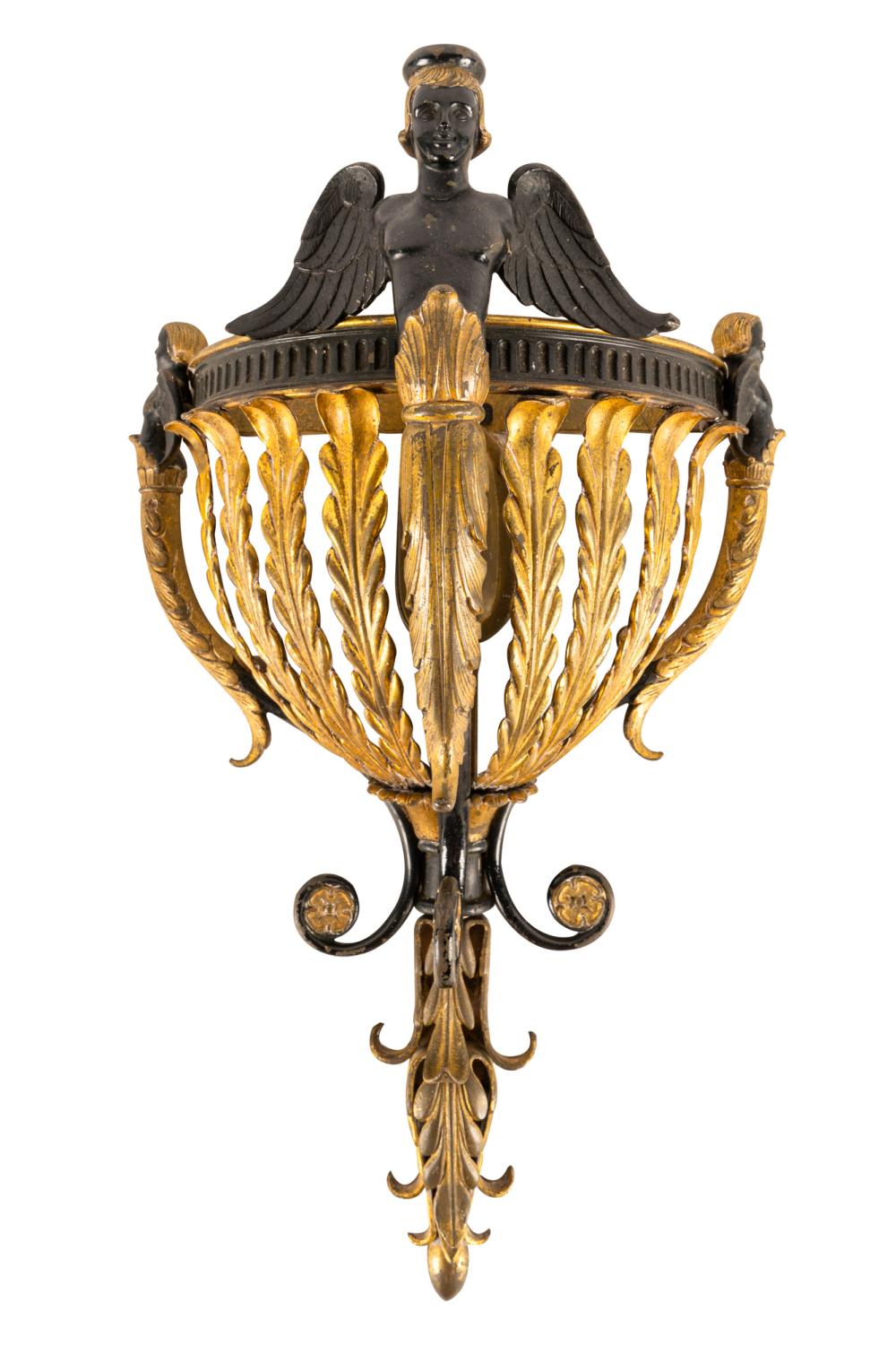 EMPIRE GILT BRONZE WALL SCONCECondition  3378d7