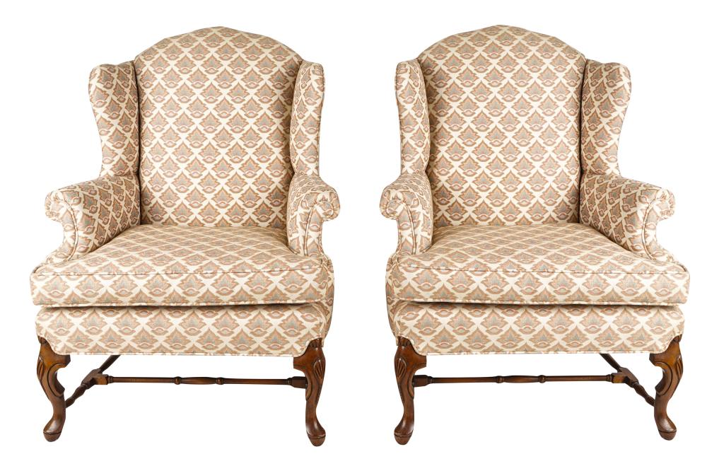 PAIR OF GEORGIAN STYLE UPHOLSTERED