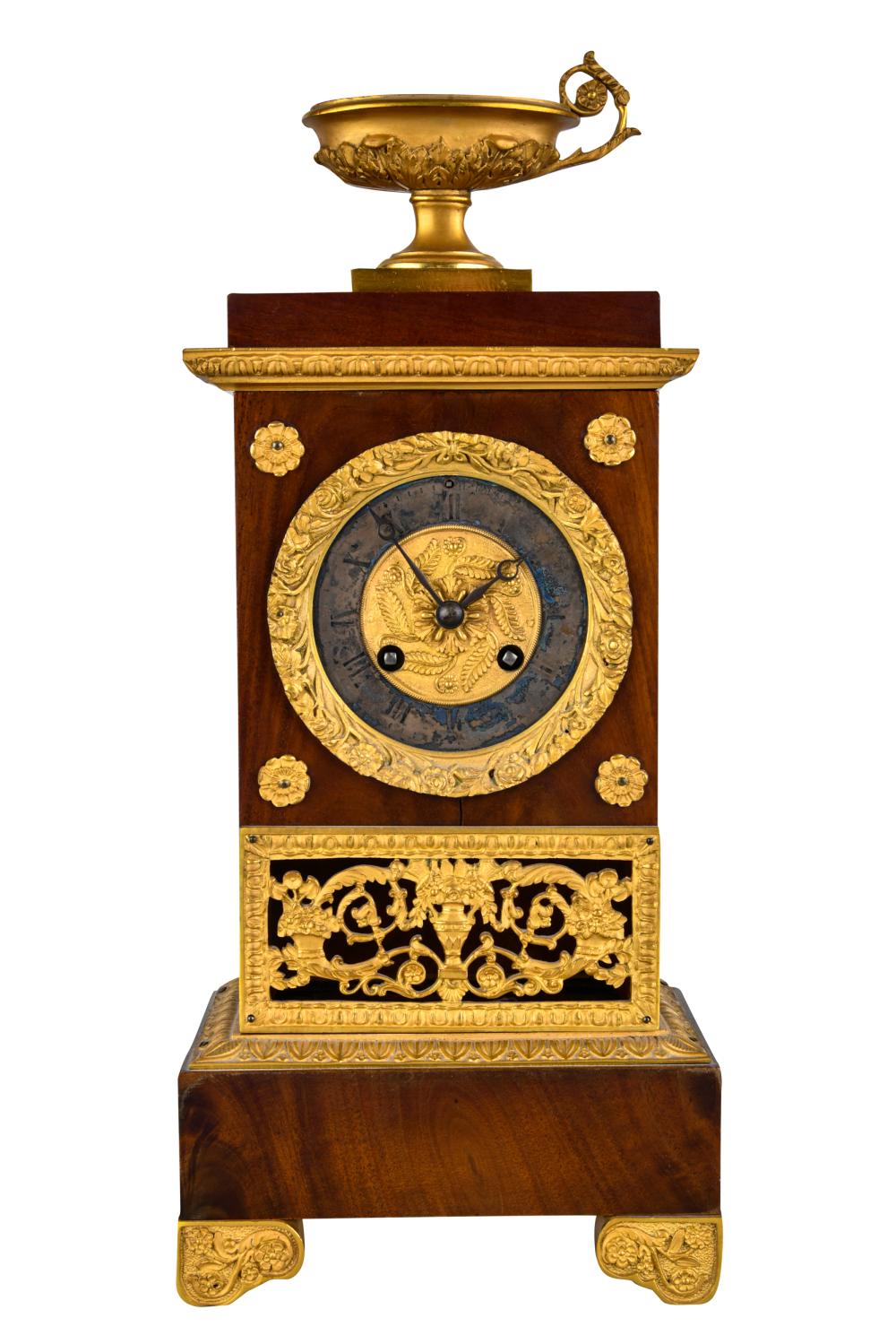 FRENCH EMPIRE STYLE MANTEL CLOCKCondition: