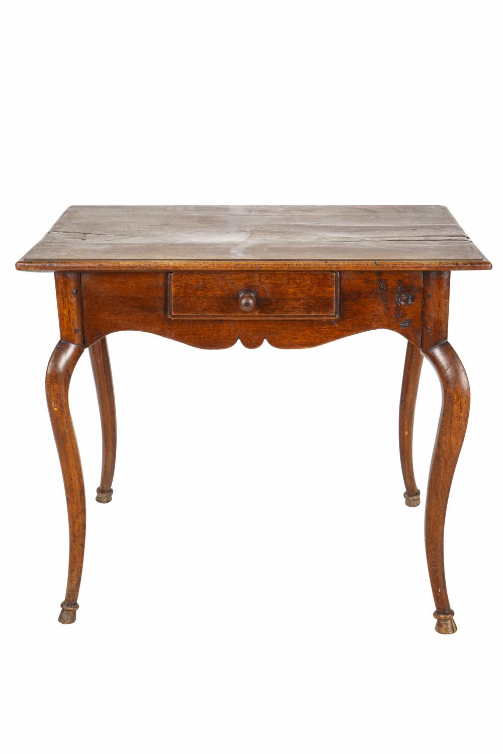 FRENCH PROVINCIAL WALNUT SIDE TABLE19th