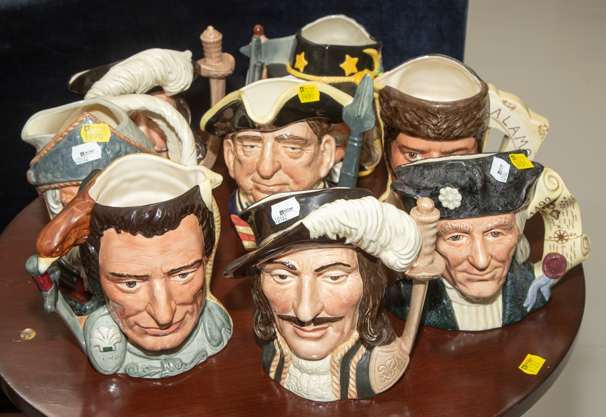 EIGHT ROYAL DOULTON CHARACTER JUGS 337a20