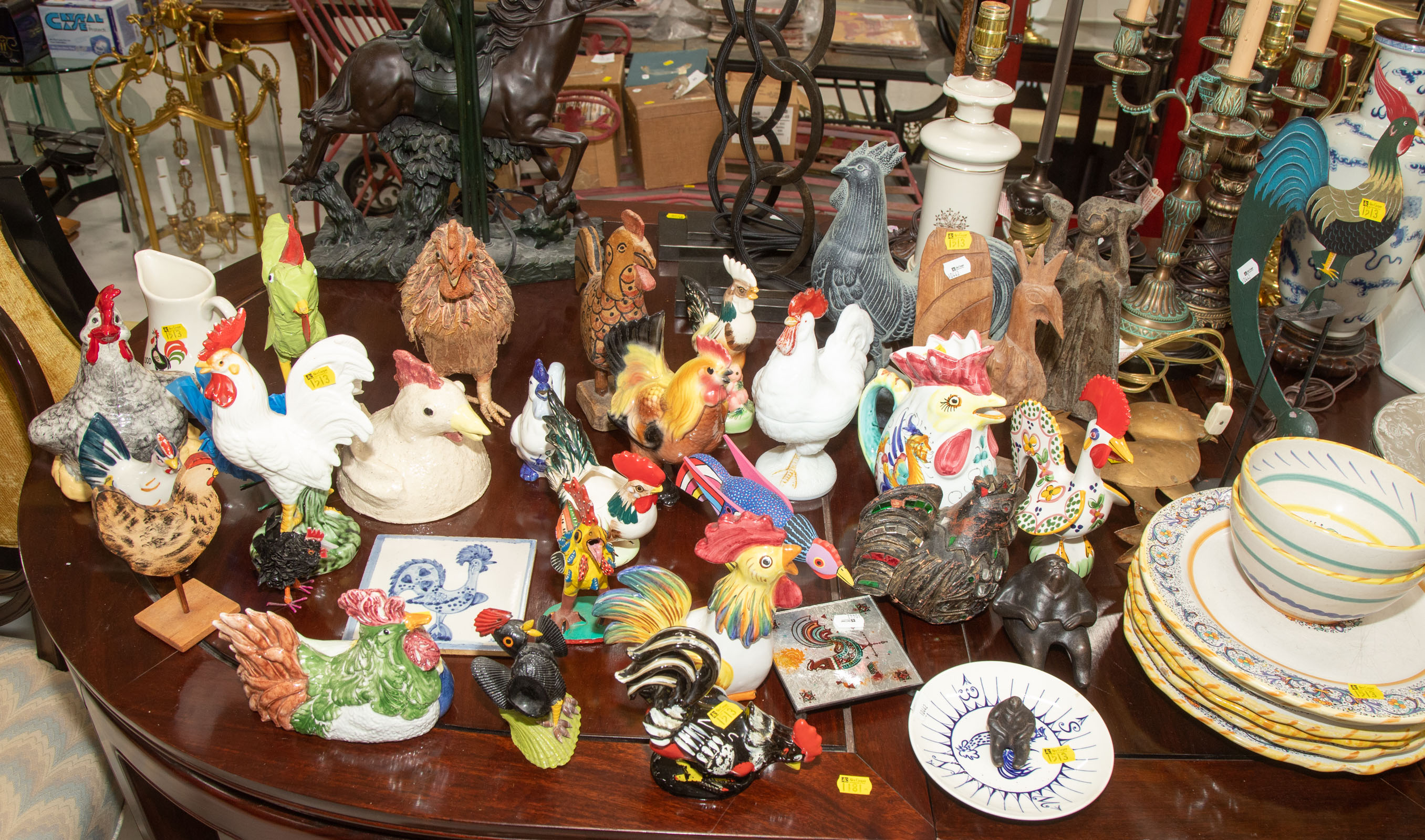 LARGE CHICKEN COLLECTIBLE GROUP