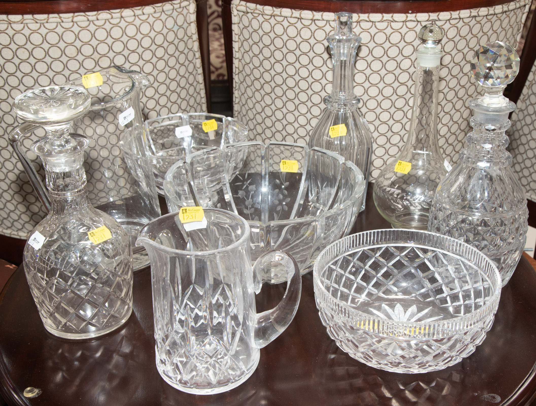 ASSORTED QUALITY GLASS ITEMS Includes 337a6c