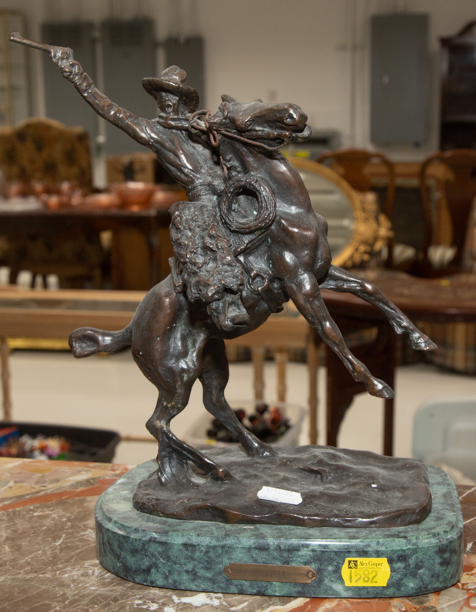 REPRODUCTION WESTERN BRONZE, AFTER