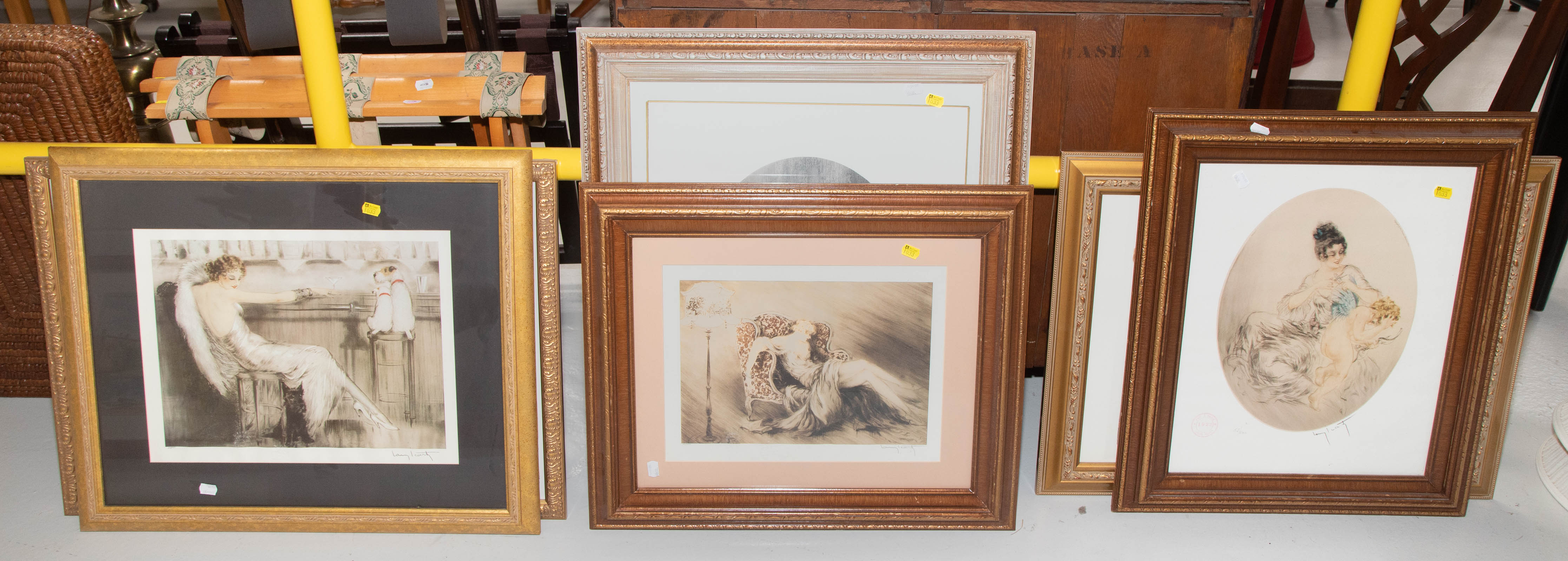 SIX FRAMED REPRODUCTION PRINTS