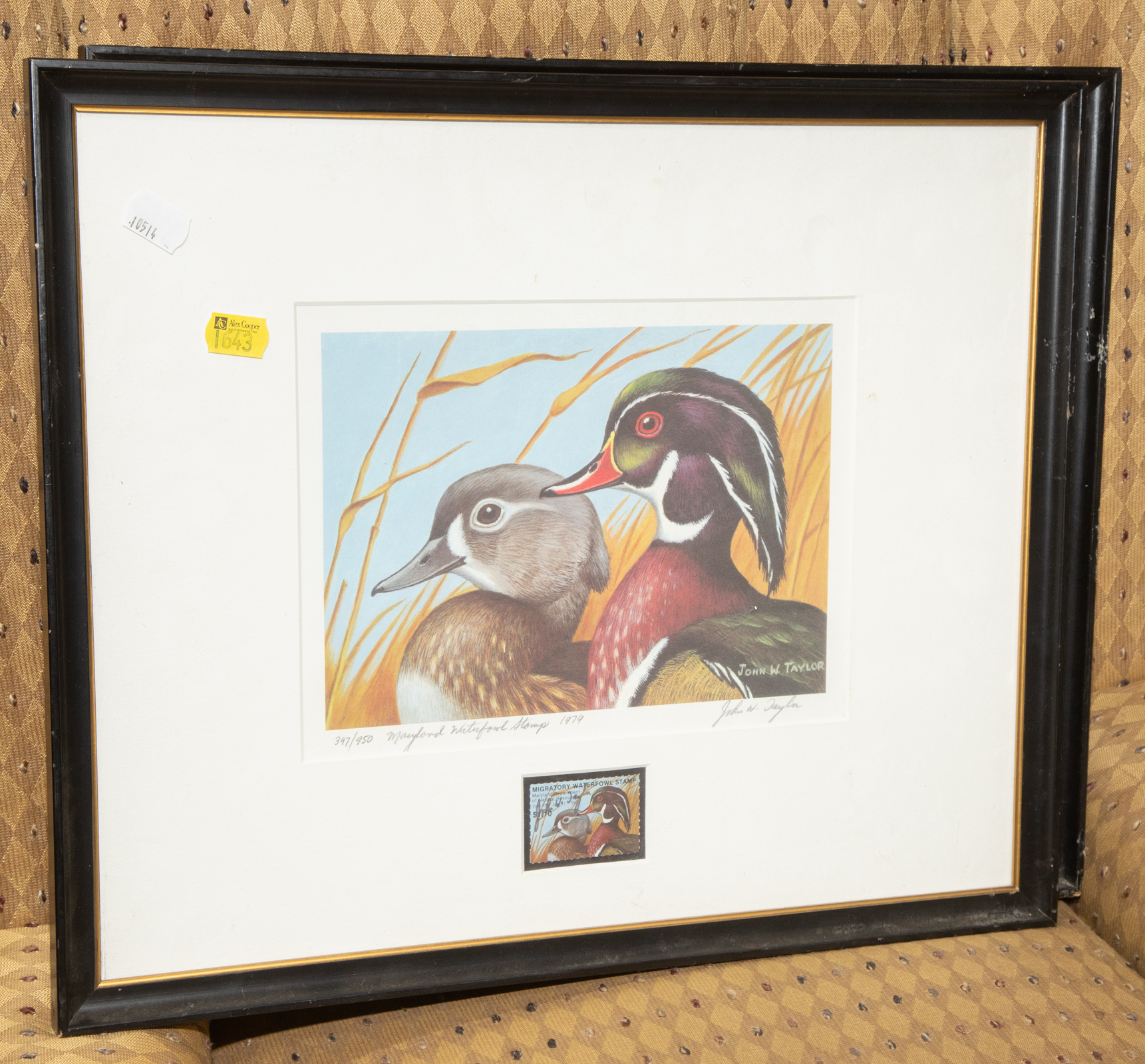 TWO FRAMED DUCK STAMP PRINTS Each
