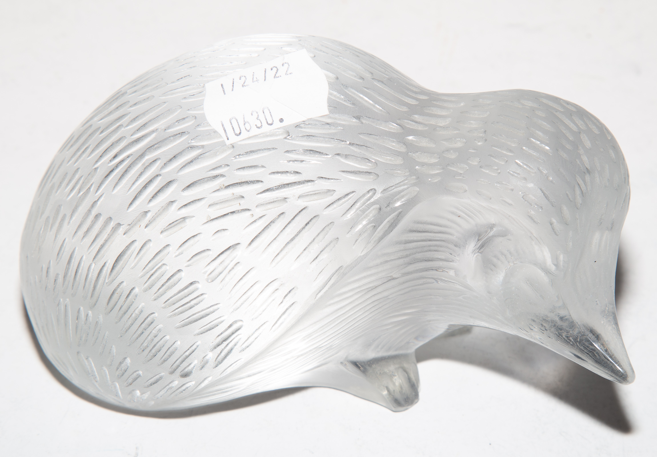 LALIQUE GLASS HEDGEHOG 3 in H  337ad5