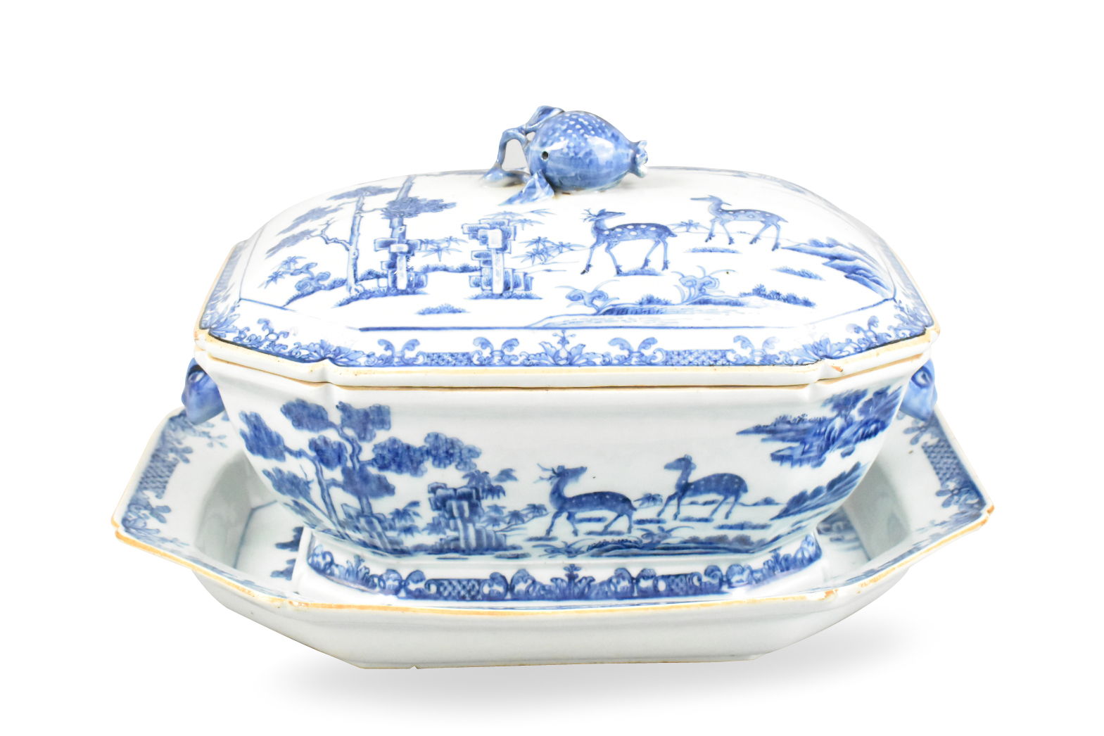 SET OF CHINESE BLUE WHITE TUREEN 33a2ed