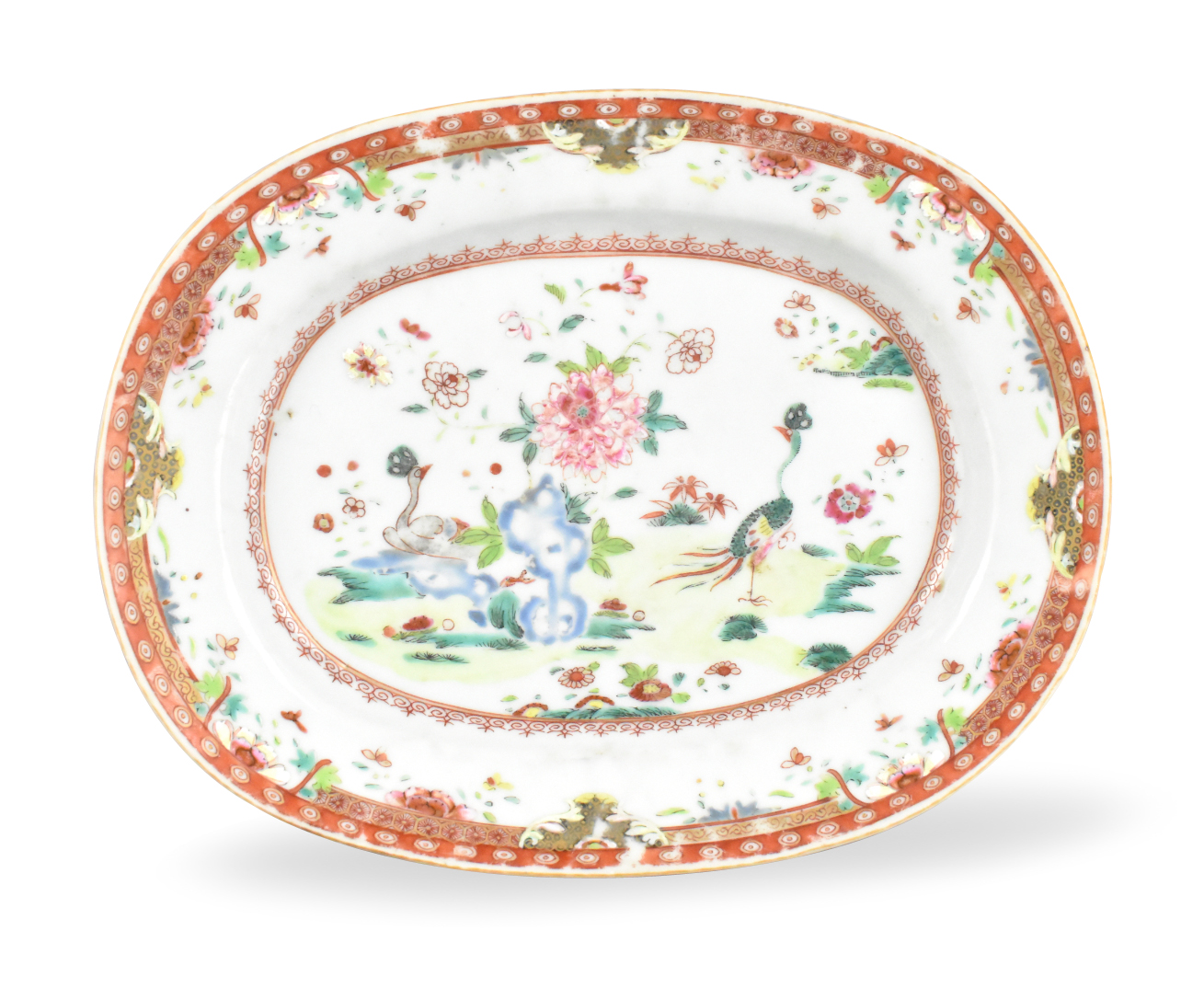 CHINESE EXPORT FAMILLE ROSE PLATE 33a2ea