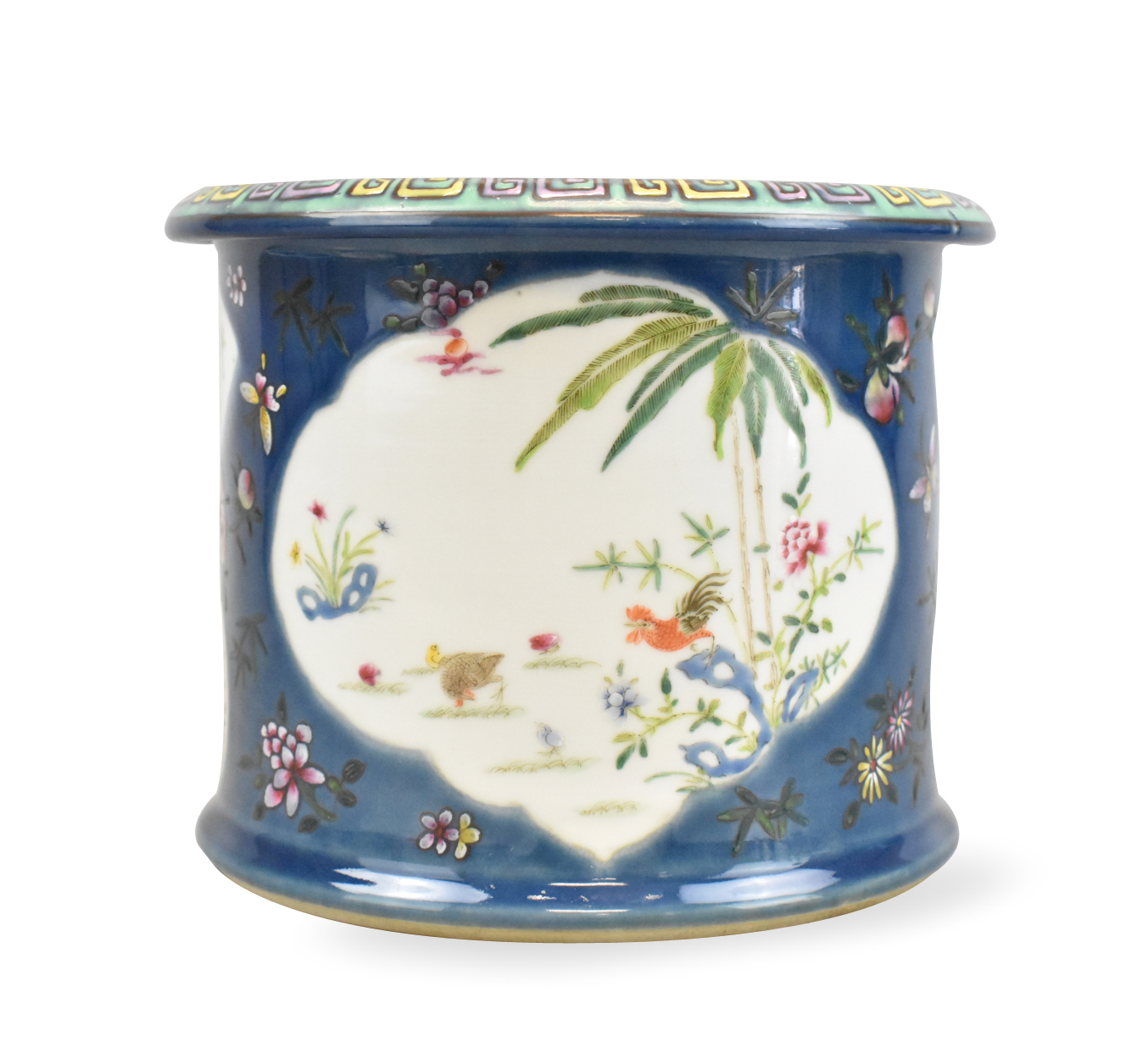 CHINESE BLUE GLAZED FAMILLE ROSE 33a2eb