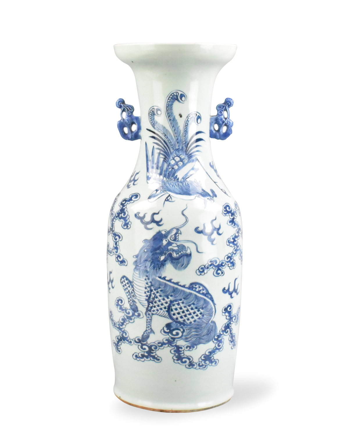 CHINESE CELADON B W KRIN PHOENIX 33a3a3