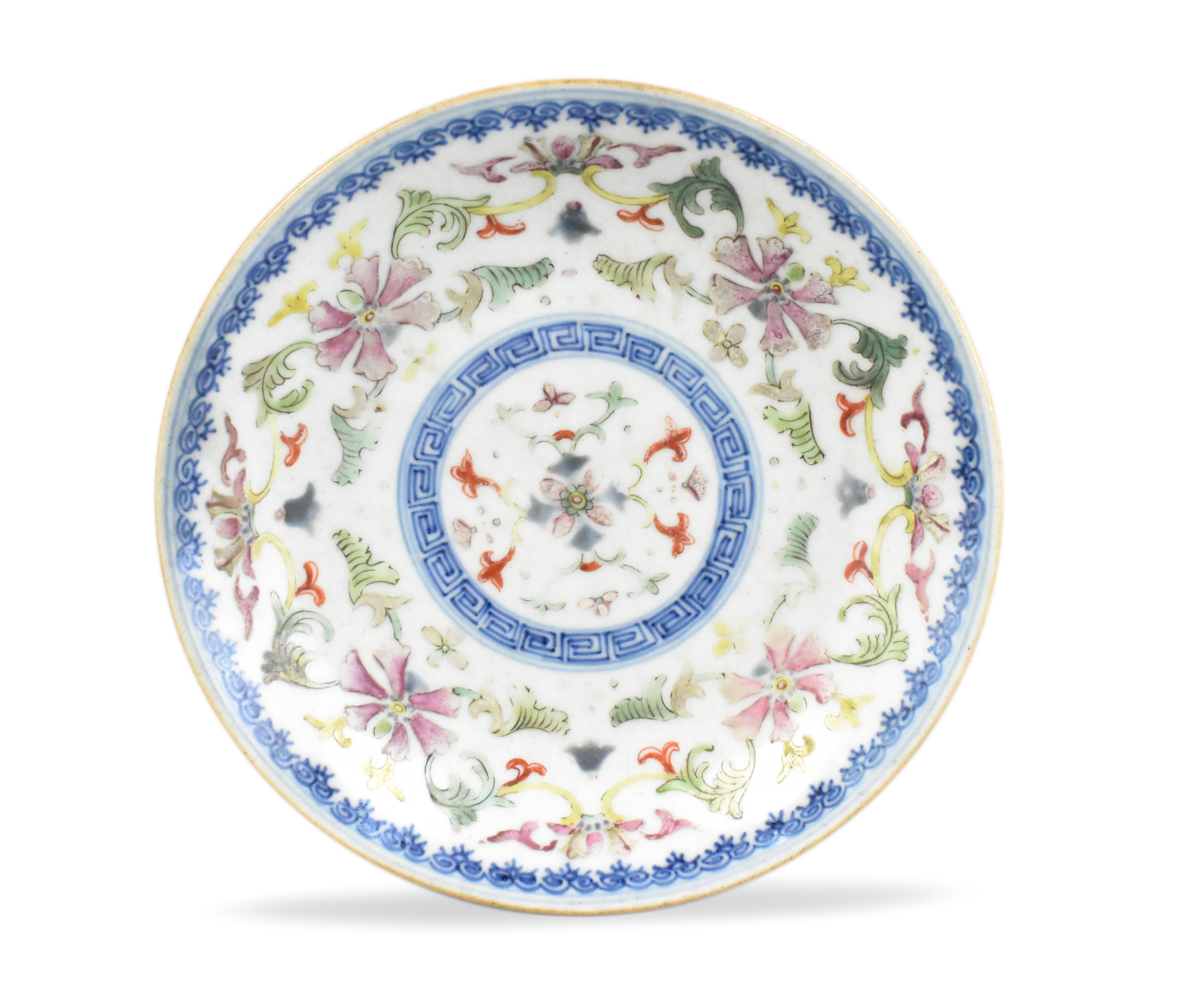 CHINESE FAMILLE ROSE DISH ,QIANLONG