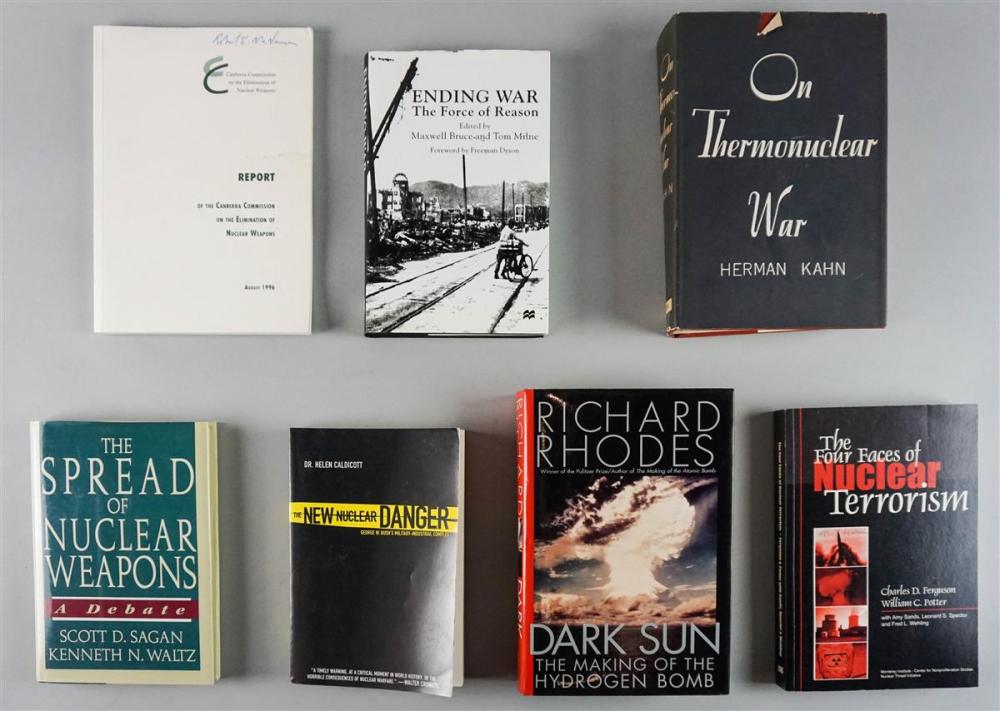 GROUP OF SEVEN NUCLEAR WEAPONS BOOKS,