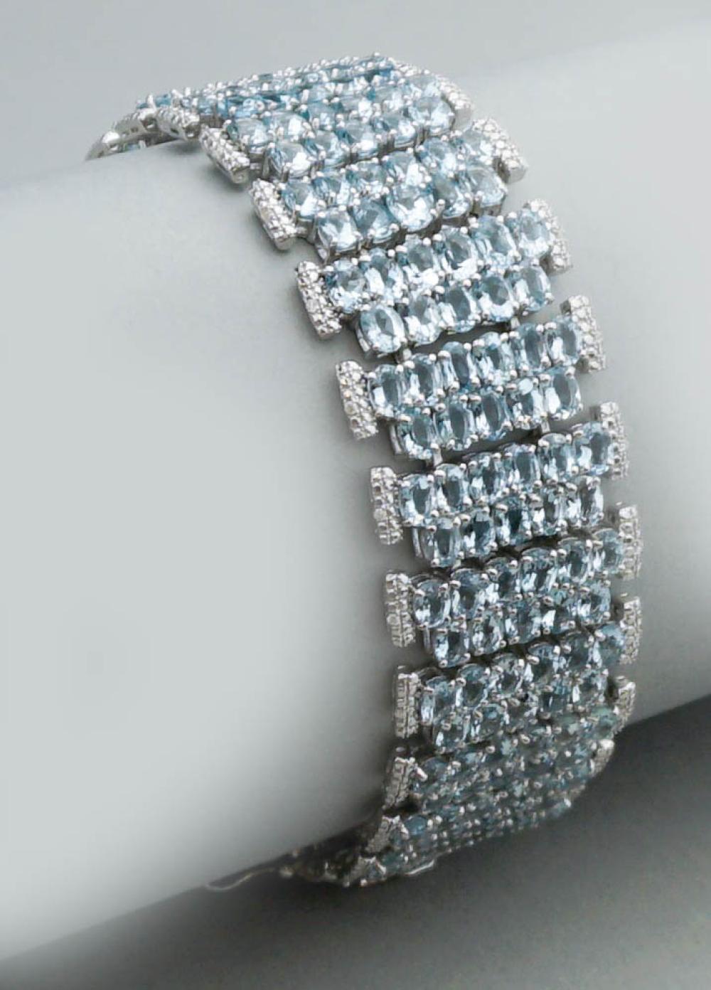 AQUAMARINE DIAMOND AND SILVER 33a4bd