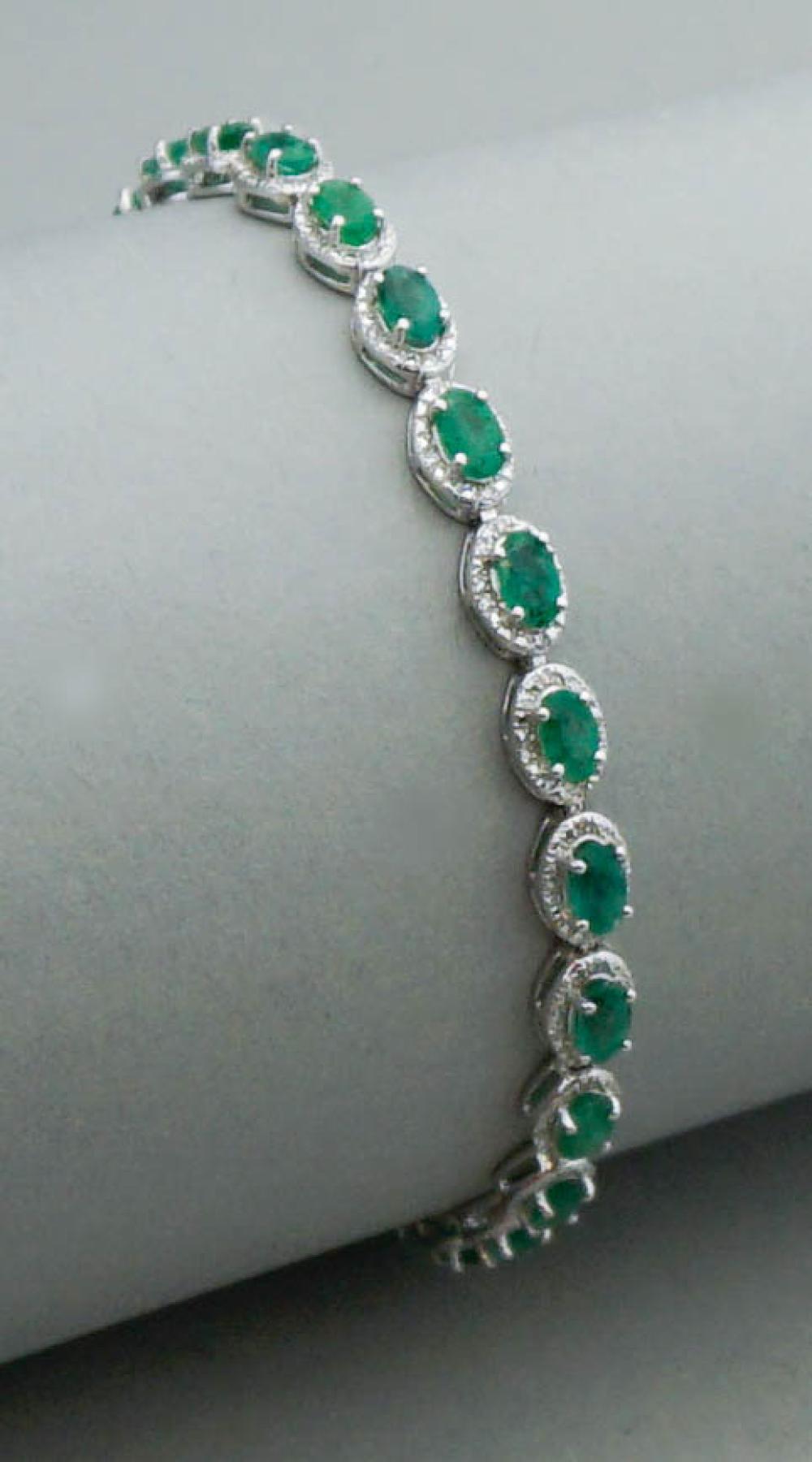 EMERALD DIAMOND AND 925 SILVER 33a4be