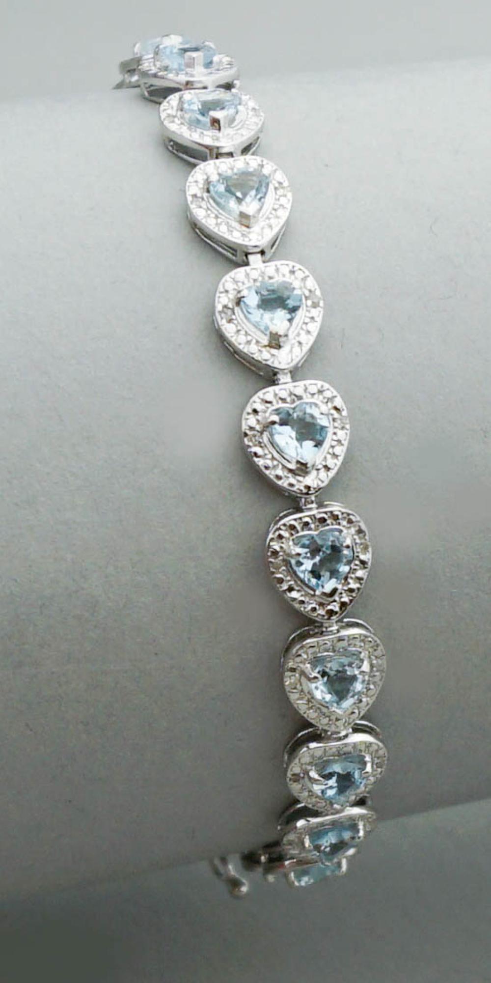 AQUAMARINE DIAMOND AND SILVER 33a4bf