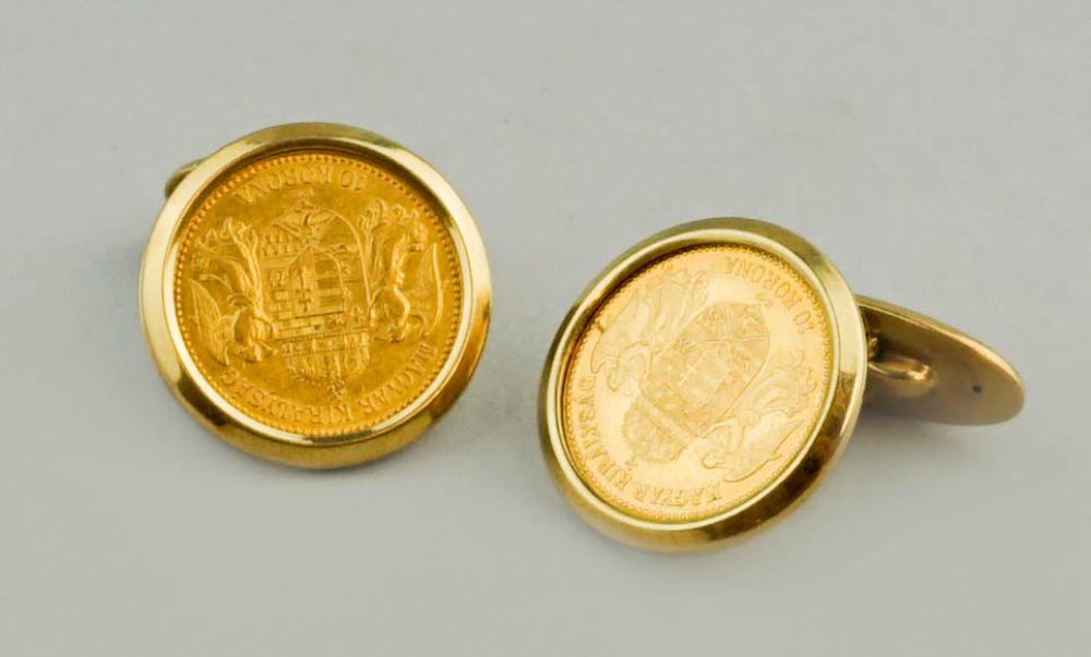 14K YELLOW GOLD CUFFLINKS WITH 33a4f3
