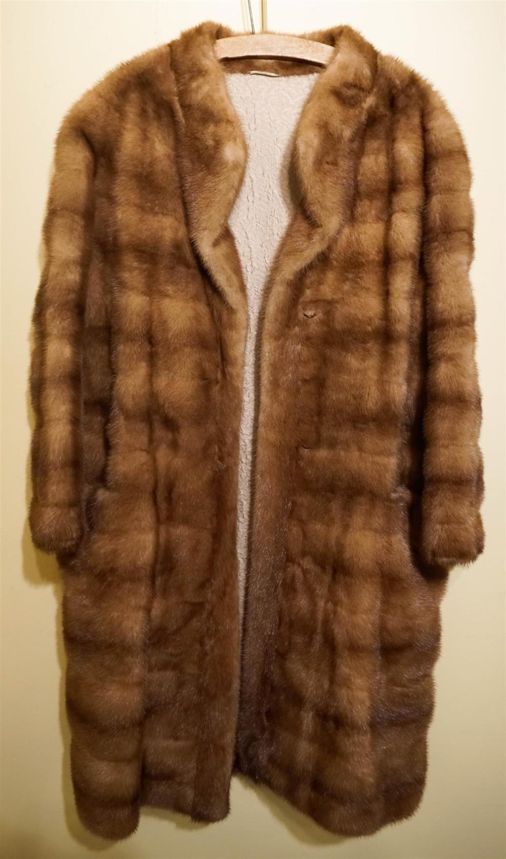 FULL LENGTH VINTAGE MINK COAT WITH