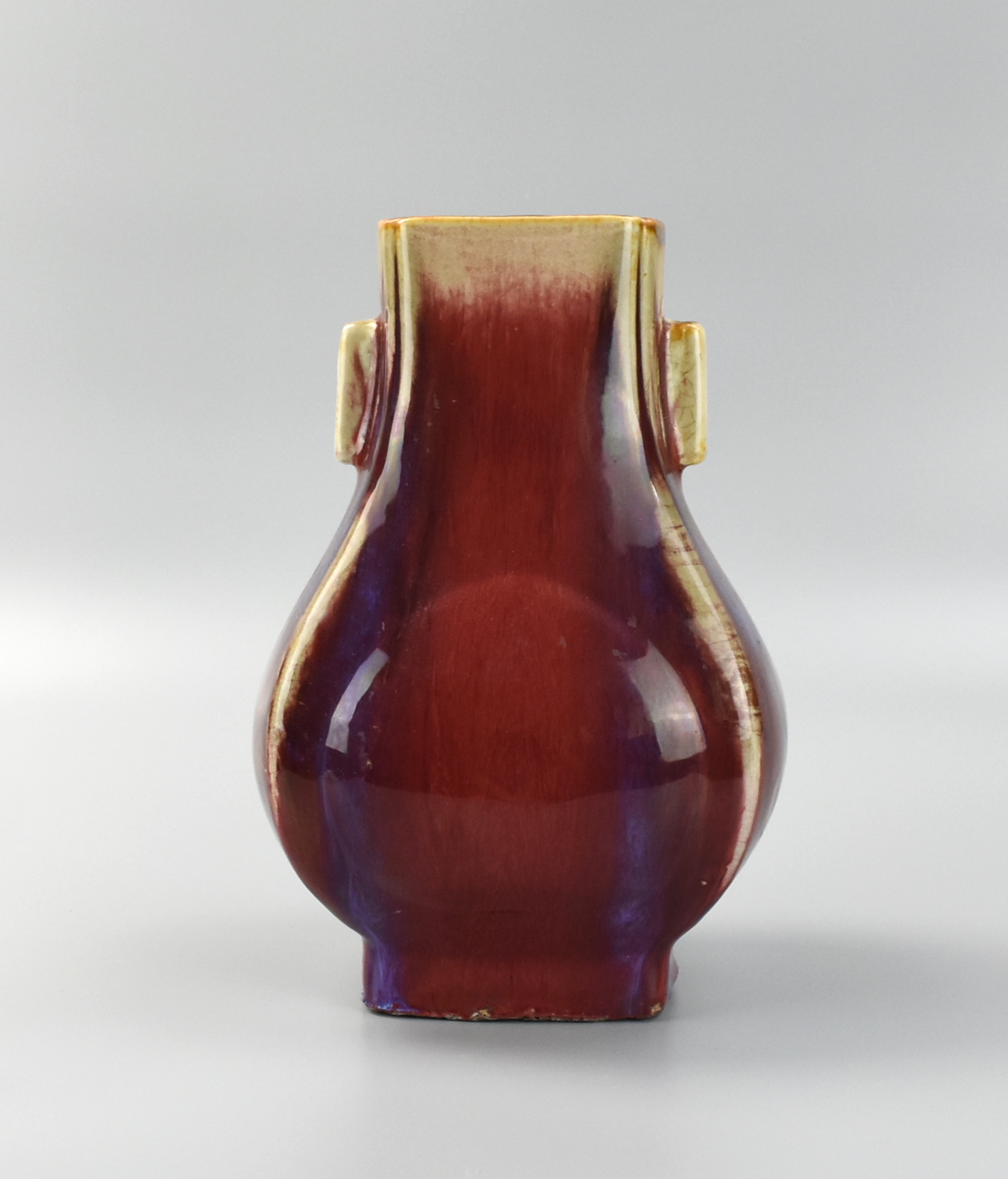 CHINESE FLAMBE GLAZED VASE W/ YONGZHENG