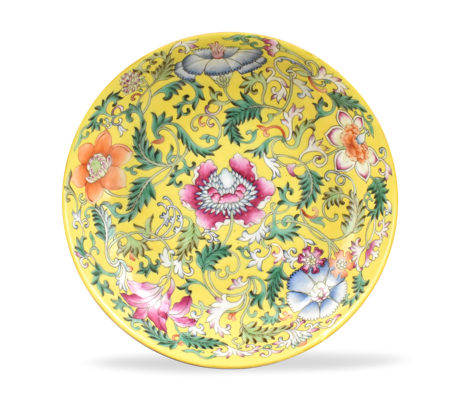 CHINESE YELLOW GROUND ENAMELED 33a573