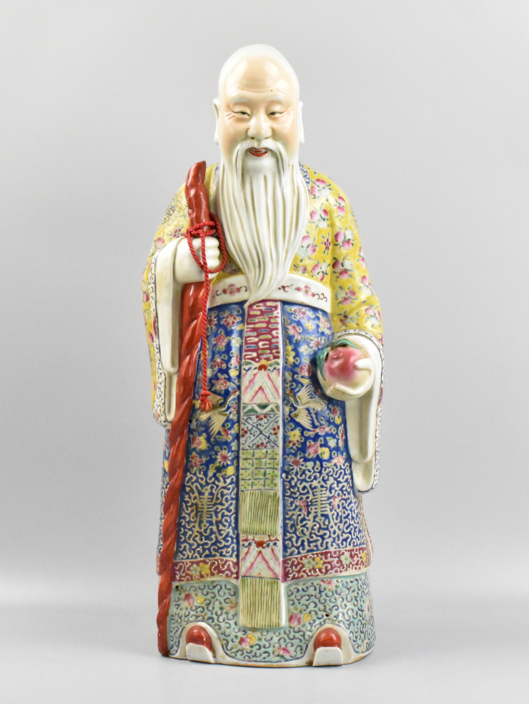 LARGE CHINESE FAMILLE ROSE SHOU  33a612