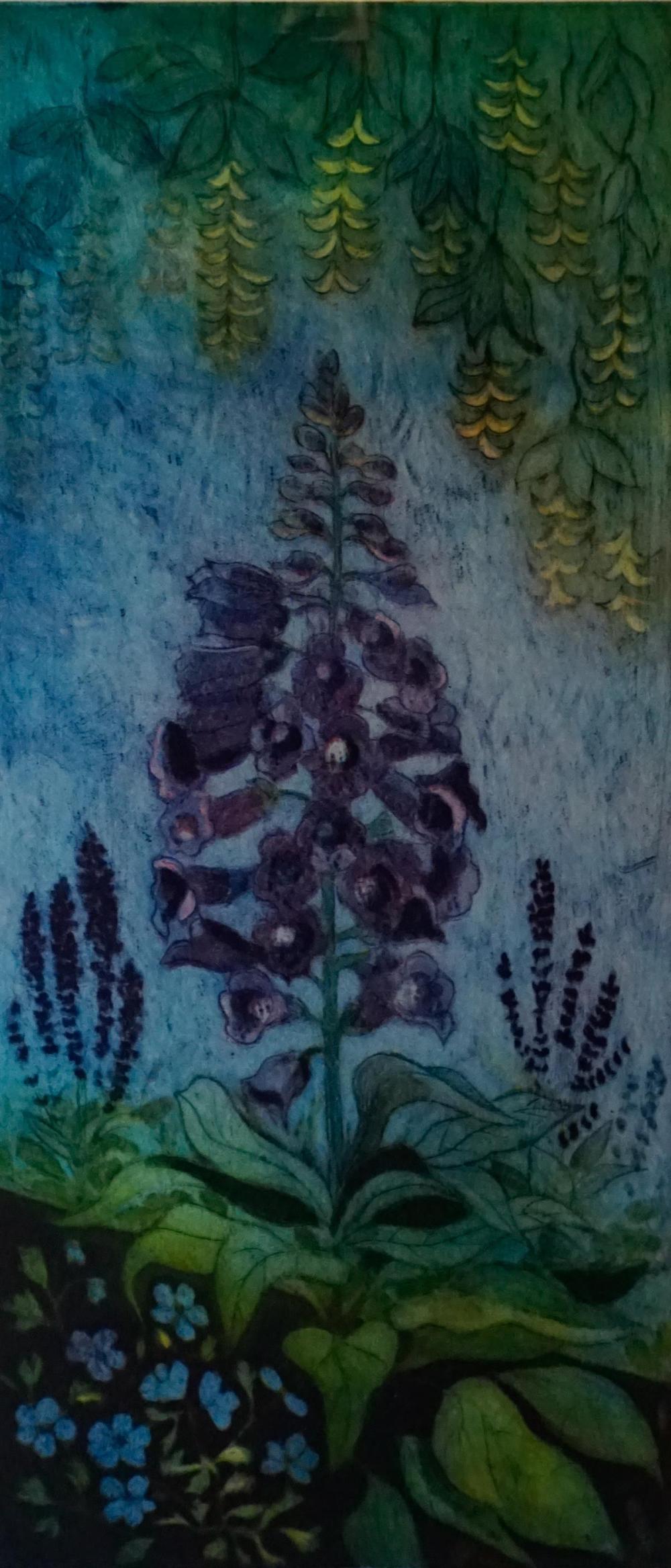 NINA MUYS (AMERICAN, 1945-) FOXGLOVE