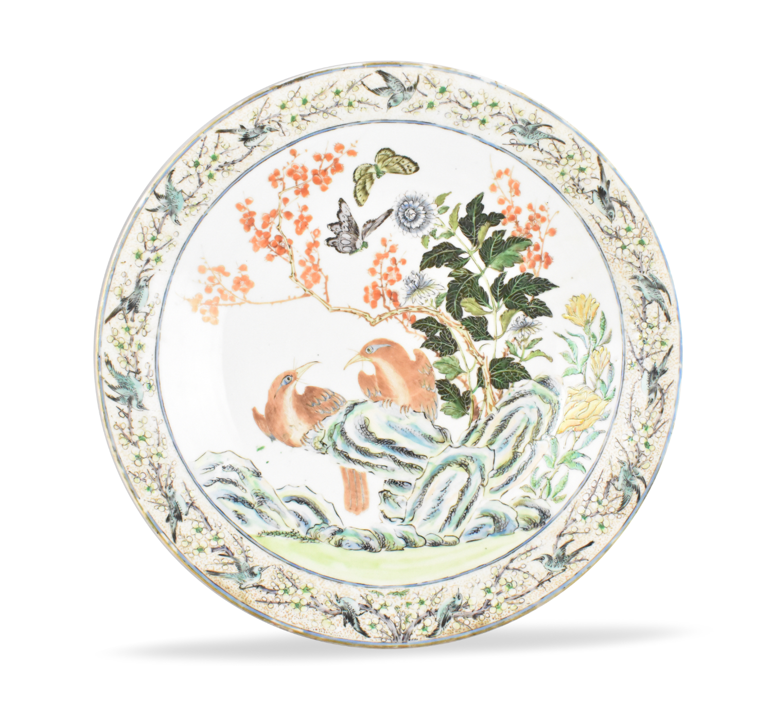 CHINESE CANTON GLAZED CHARGER W  33a6ad